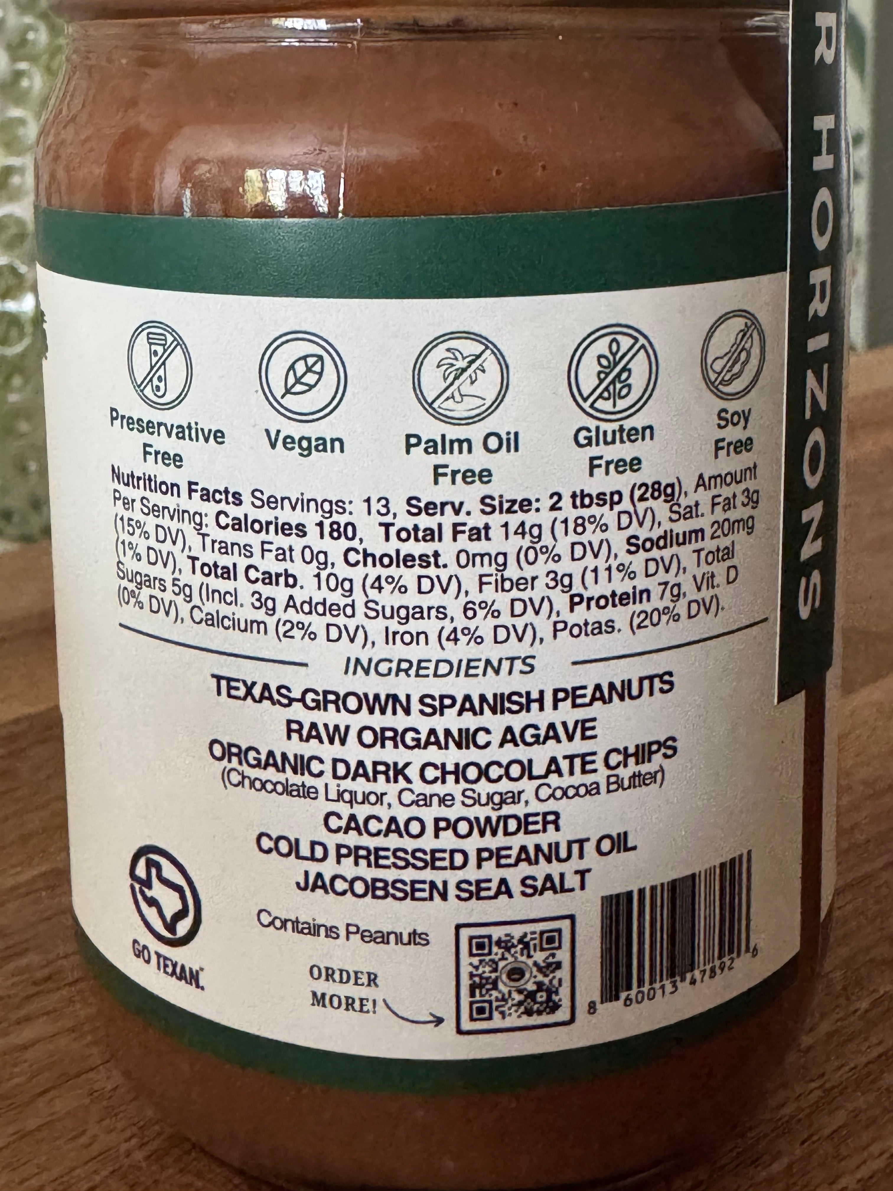 Cacao & Agave Peanut Butter (11oz)