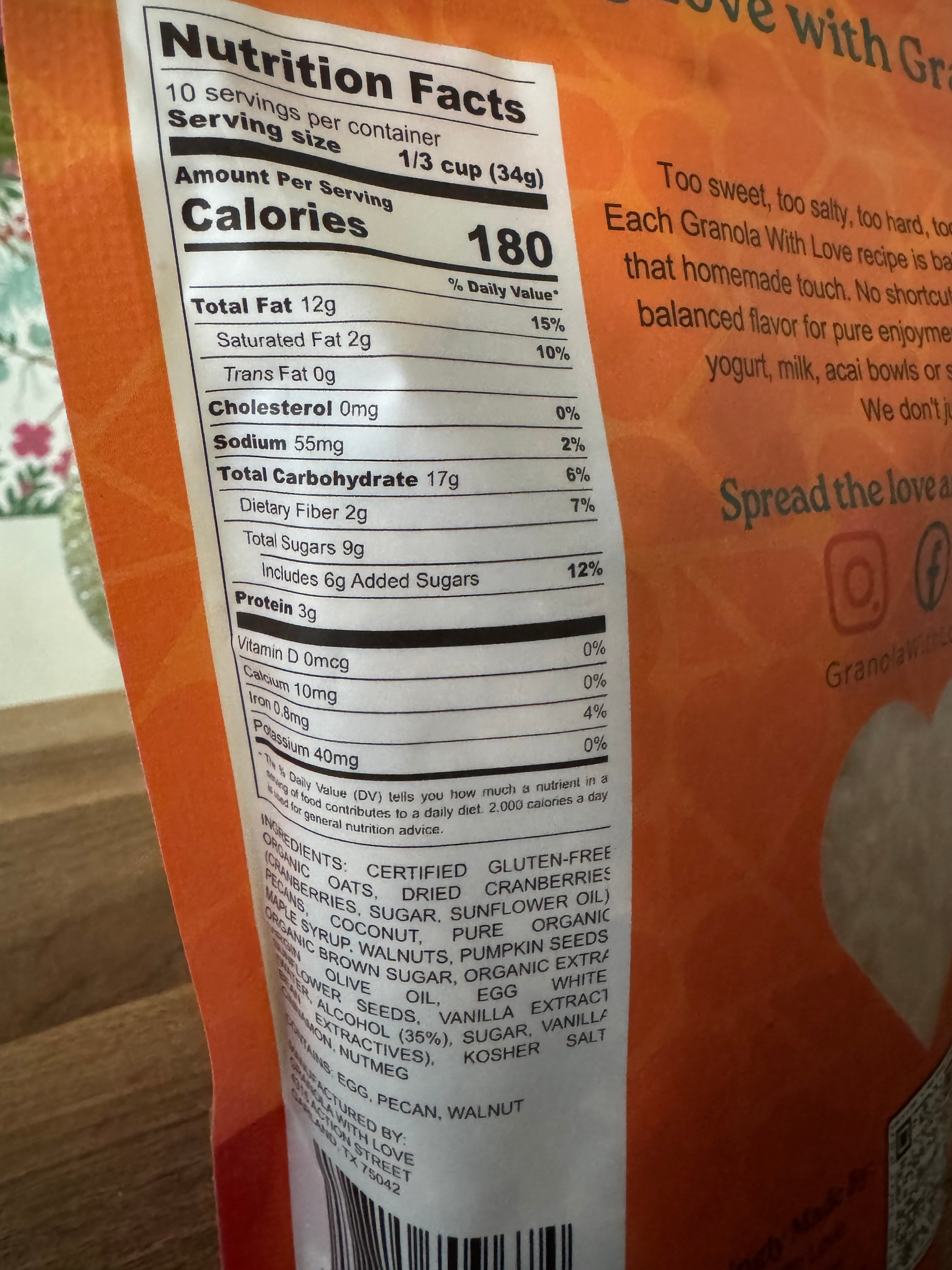 'Original' Granola (12oz)
