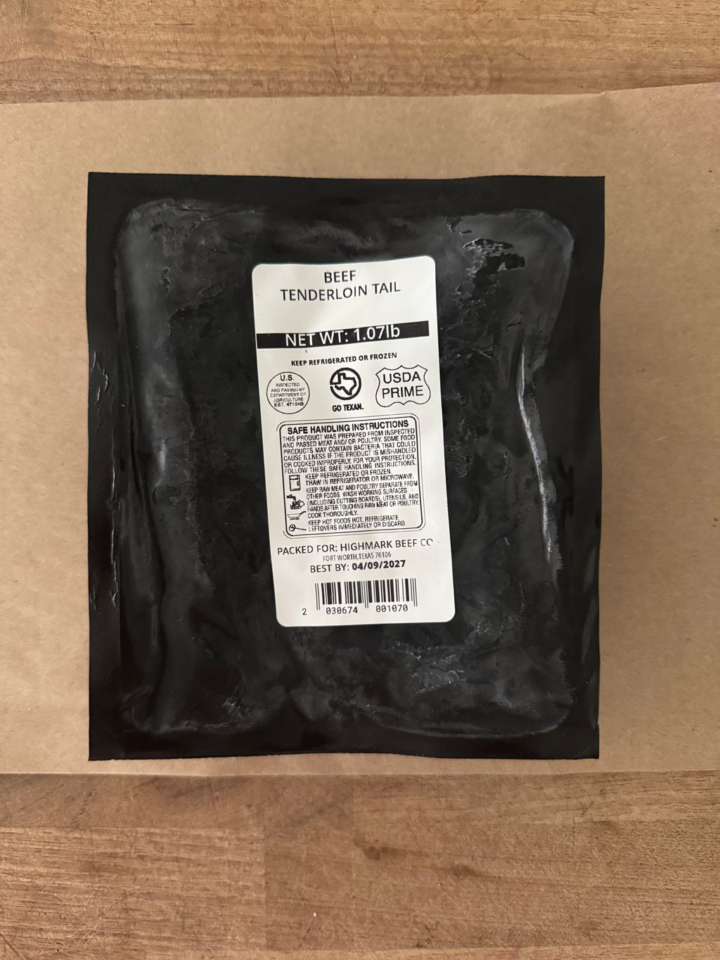 Beef Tenderloin Tail (Approx. 1 lb)
