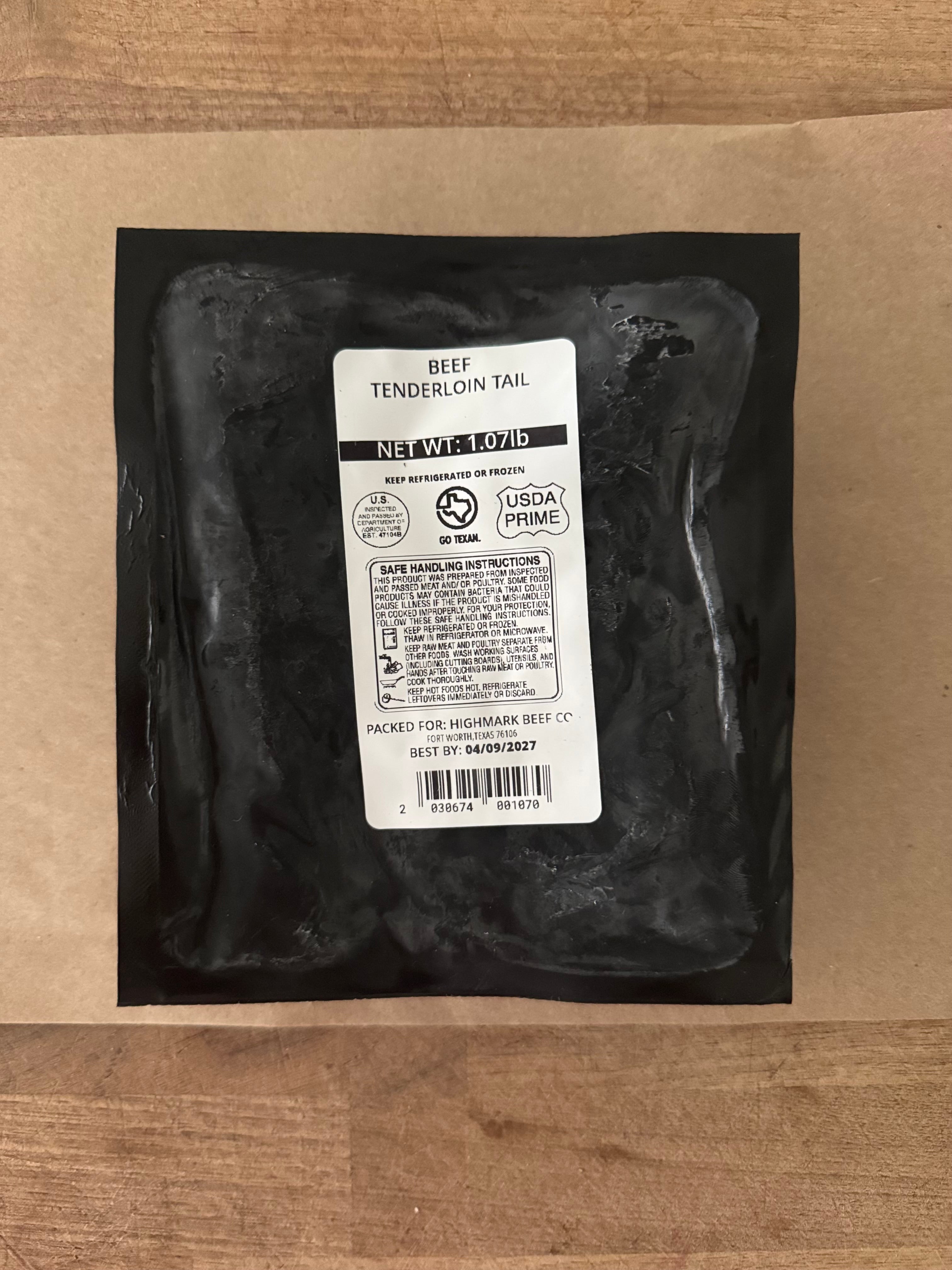 Beef Tenderloin Tail (Approx. 1 lb)