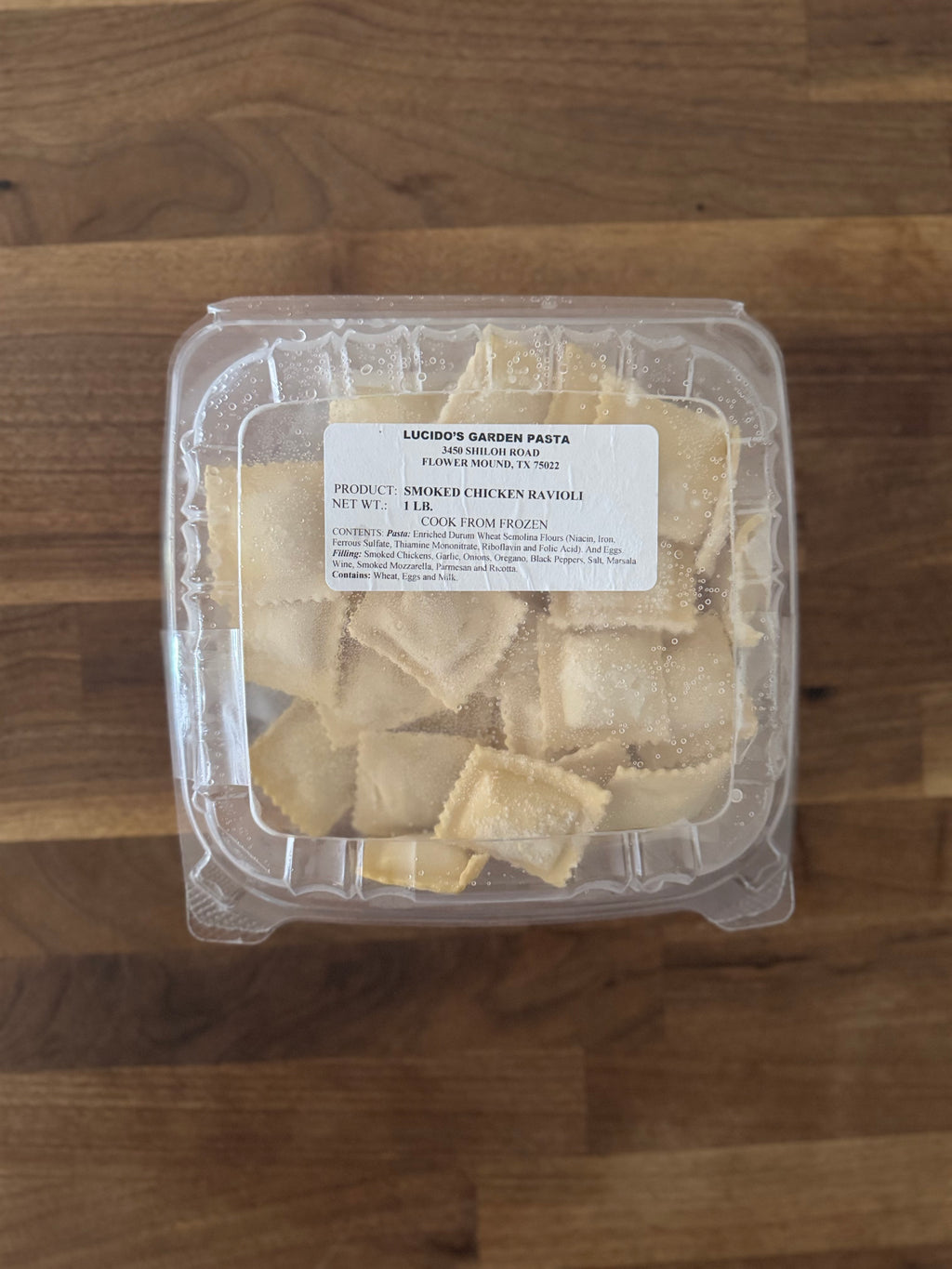 Fresh Smoked Chicken Ravioli (Frozen, 1lb)
