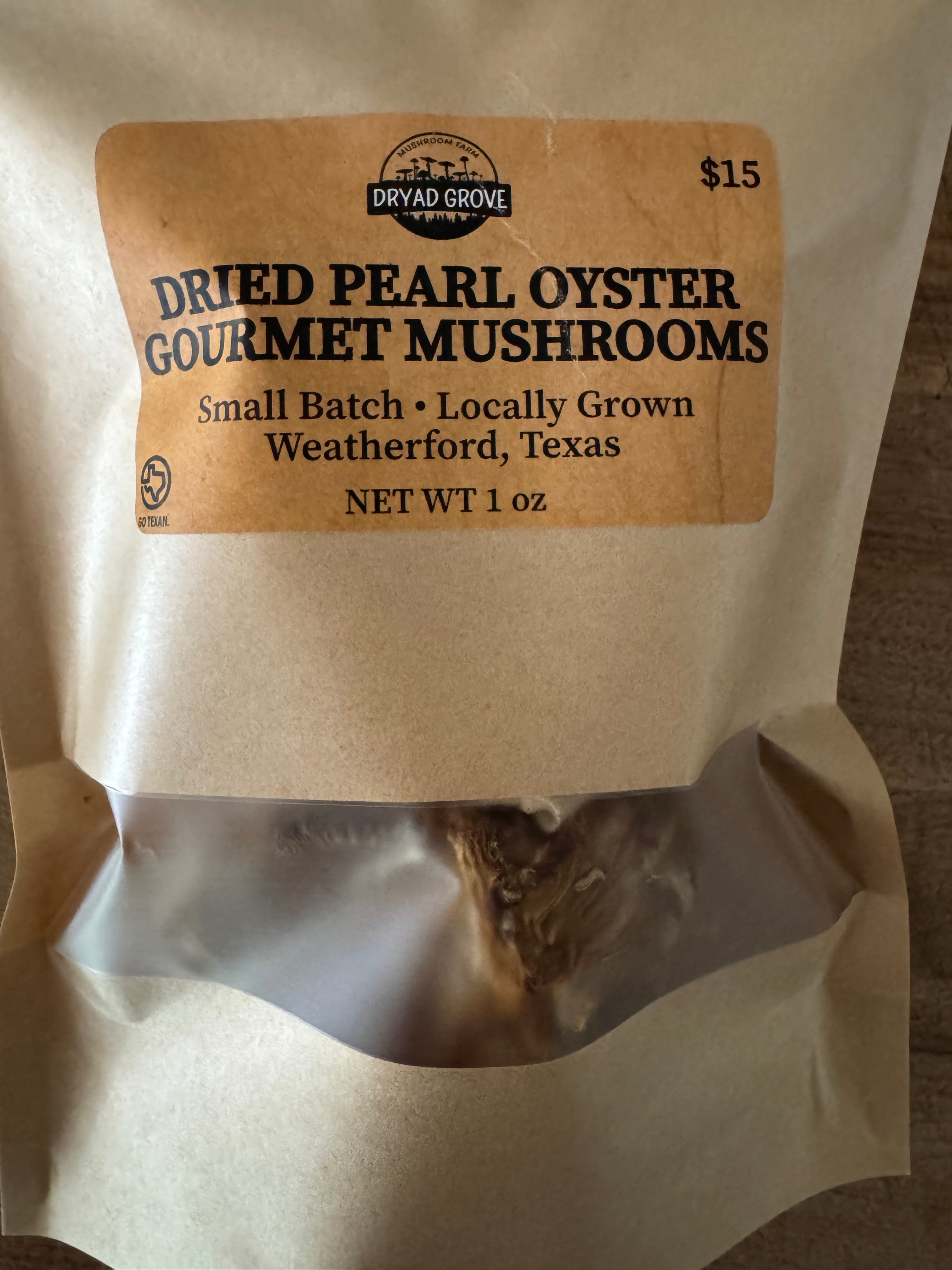 Dried Pearl Oyster Mushrooms (1oz)