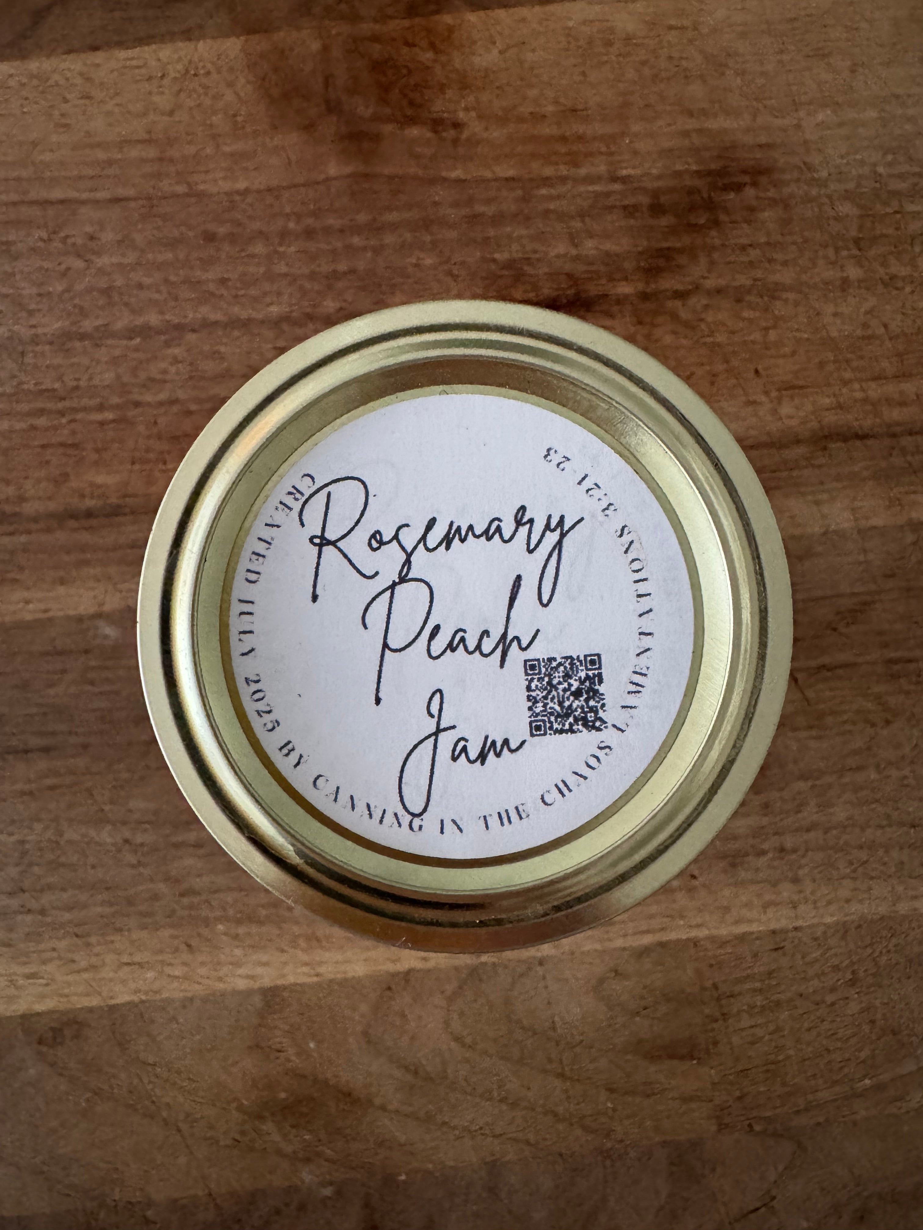 Rosemary Peach Jam (1/2 pint)