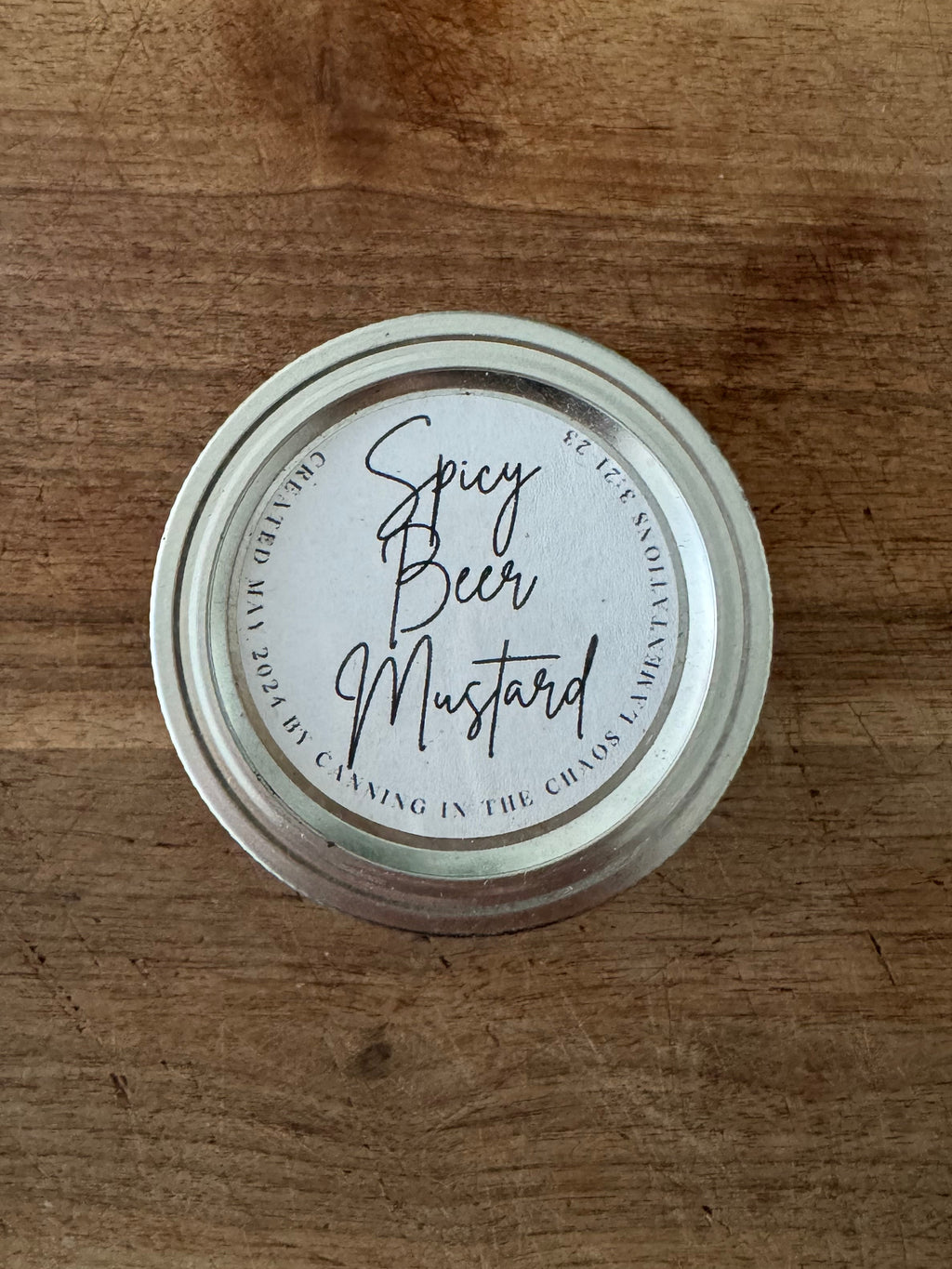 Spicy Beer Mustard (1/4 Pint)
