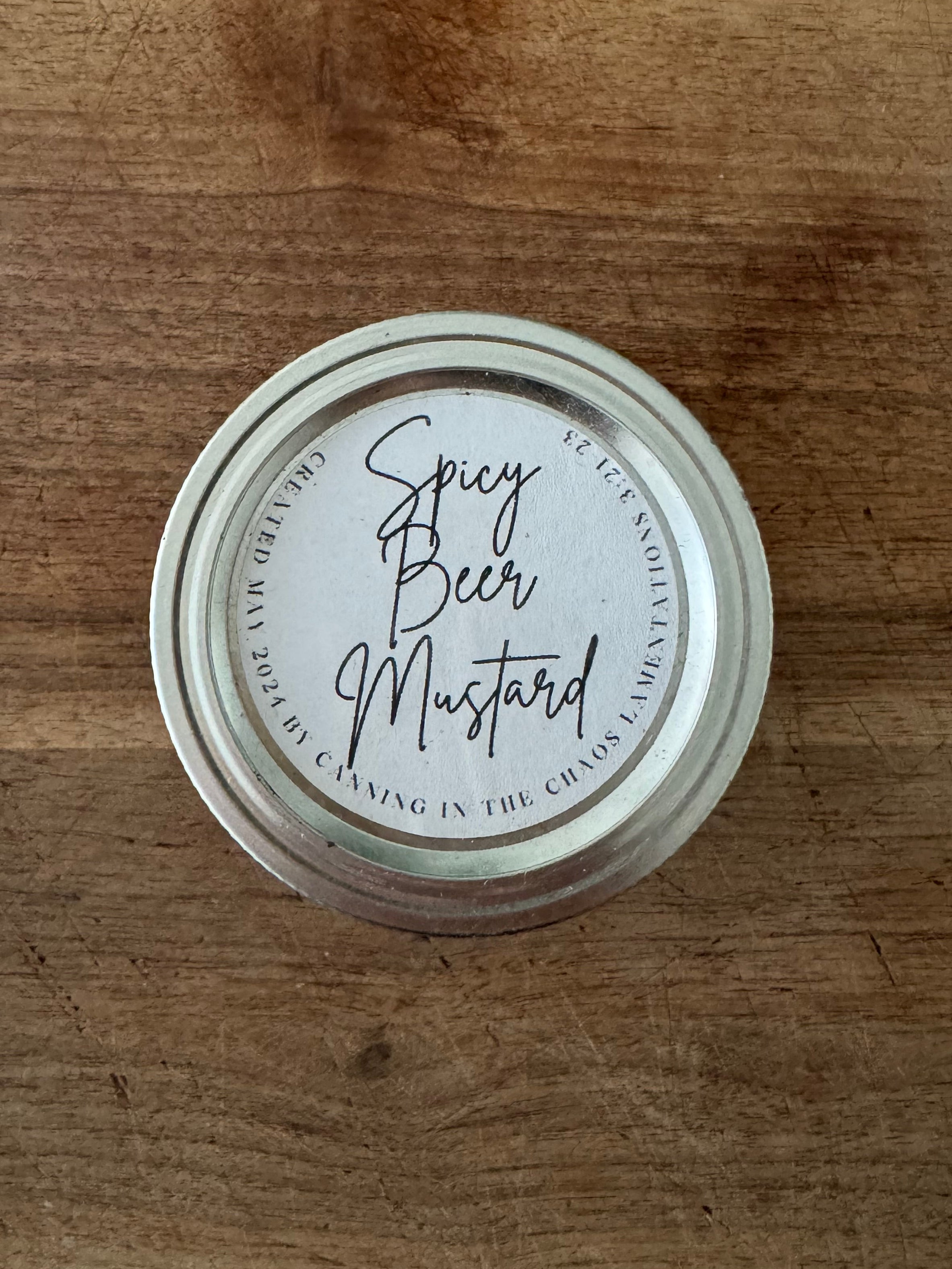 Spicy Beer Mustard (1/4 Pint)
