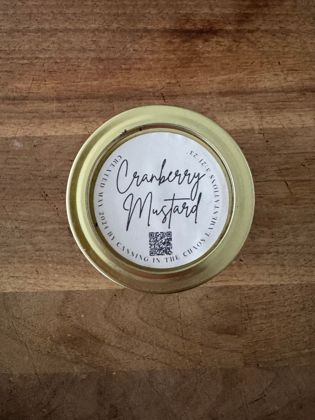 Cranberry Mustard (1/4 Pint)