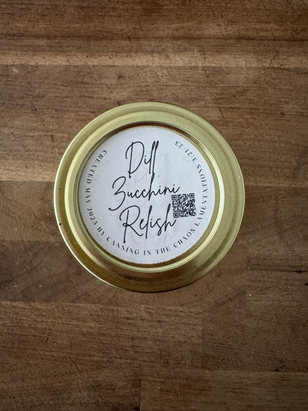 Dill Zucchini Relish (1/2 Pint)