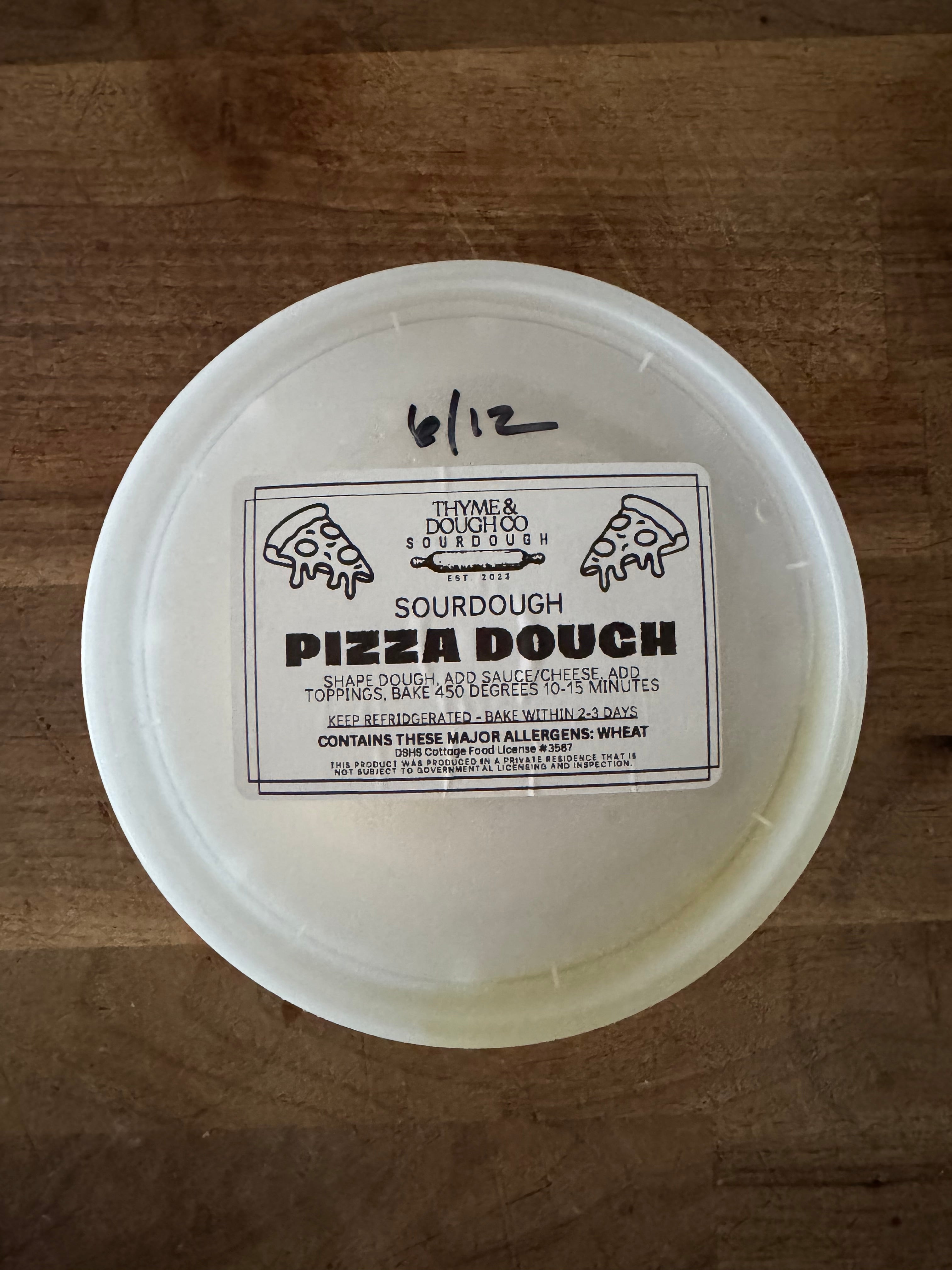 Sourdough Pizza Dough (12-14")
