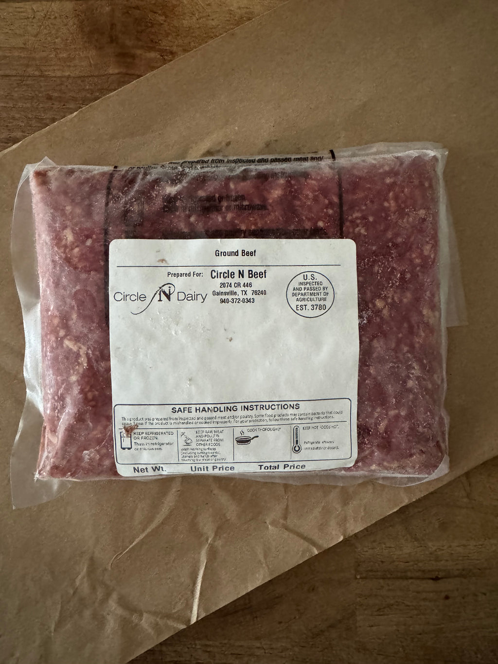 Lean Ground Beef (Grass-fed, Grass-finished)