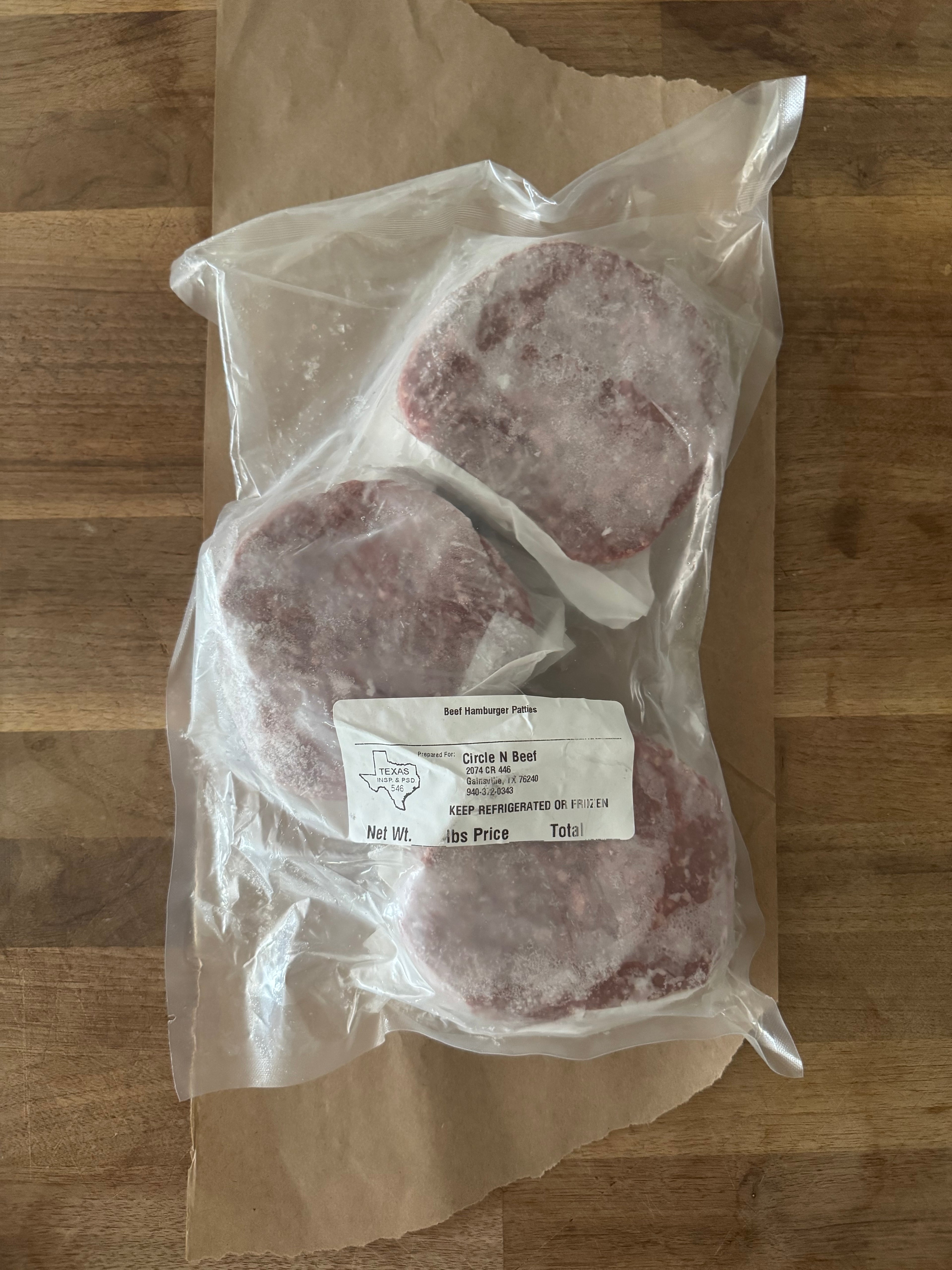Lean Beef Patties, 9 total (Grass-fed, Grass-finished)