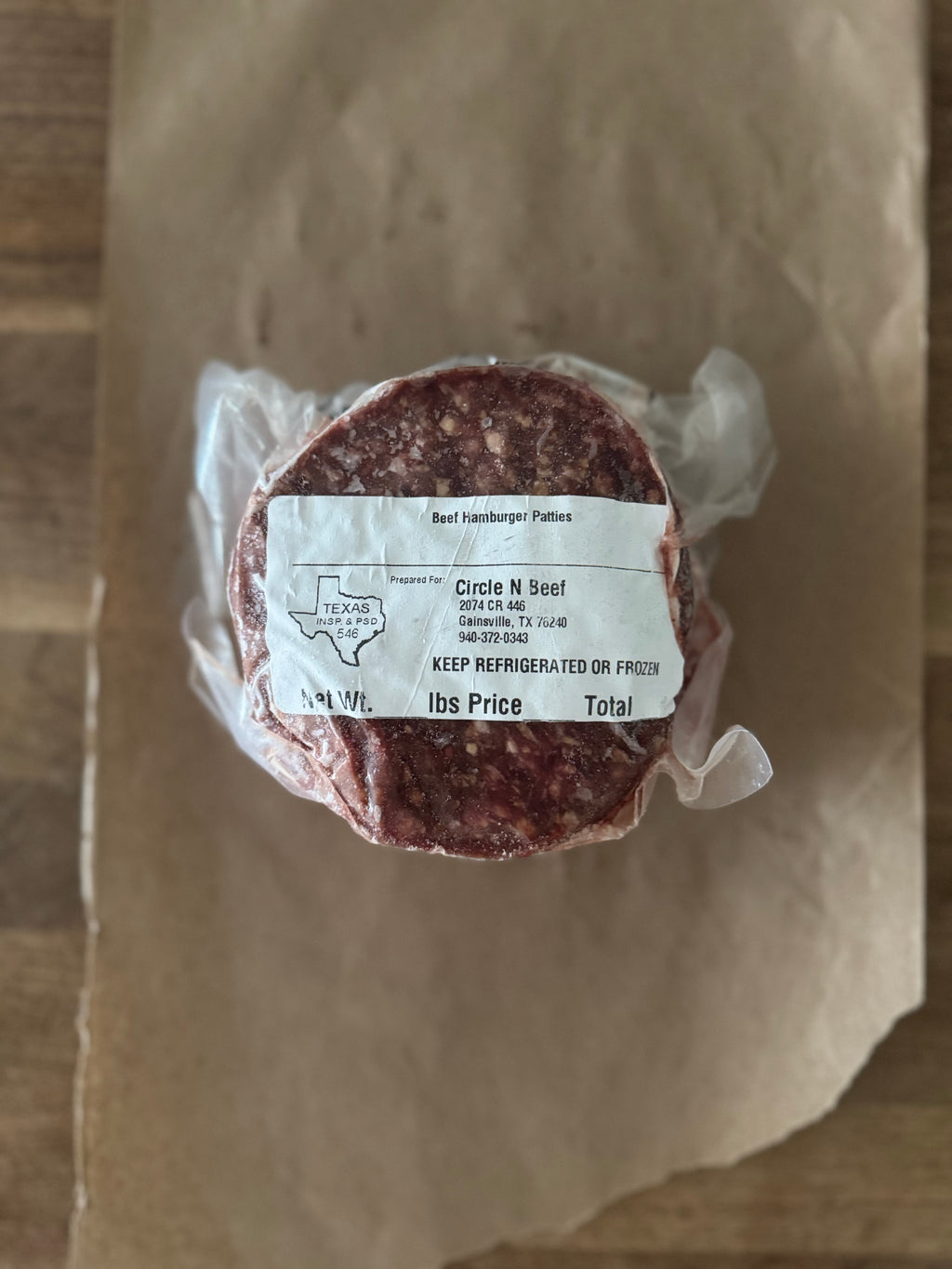 Lean Beef Patties, 3pk (Grass-fed, Grass-finished))