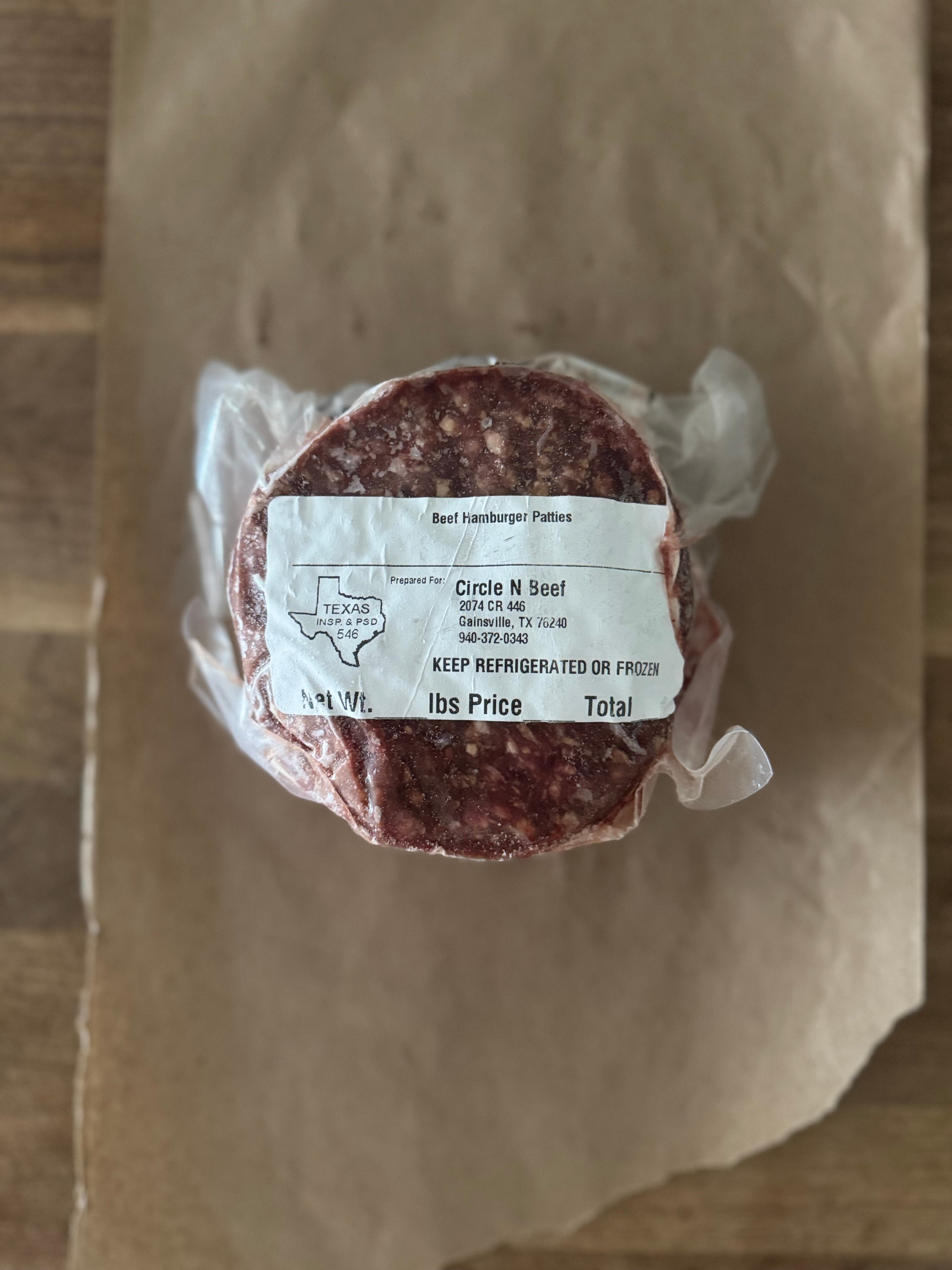 Lean Beef Patties, 3pk (Grass-fed, Grass-finished))