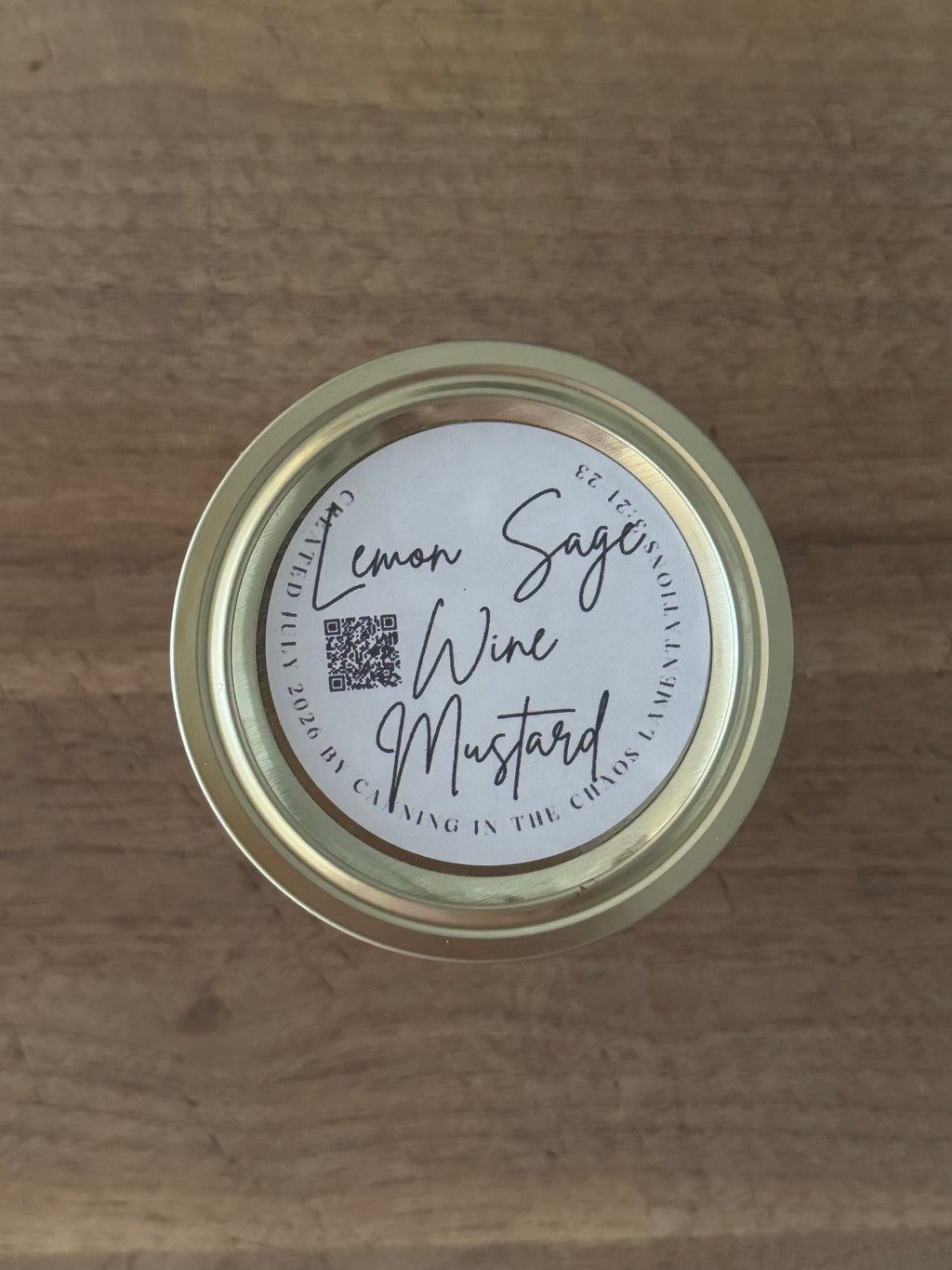 Lemon Sage Mustard (1/4 Pint)