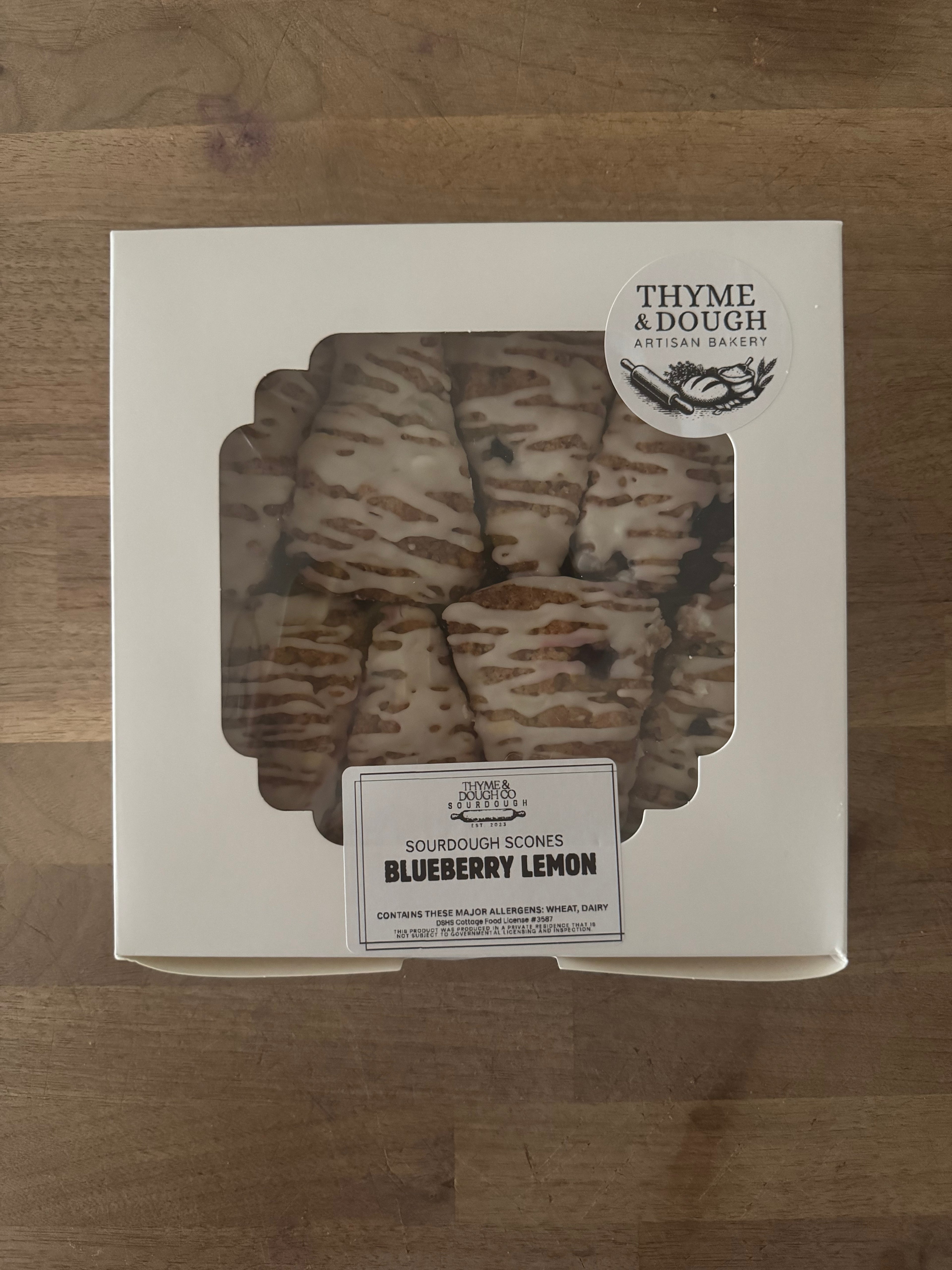 Blueberry Lemon Scones (8-pack)