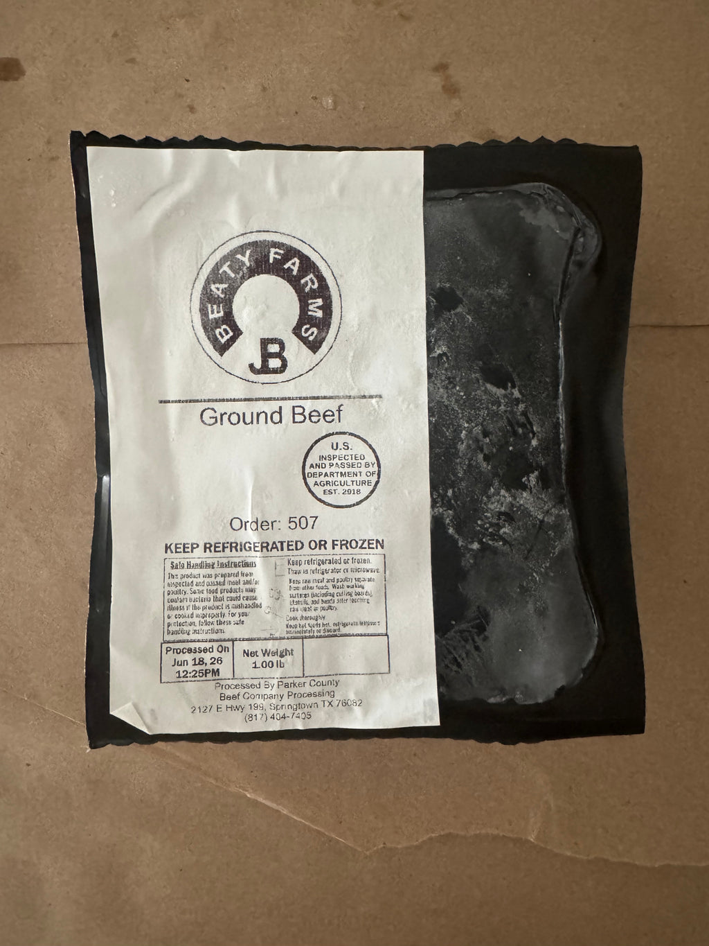Lean Ground Brangus Beef (90/10) - 1lb