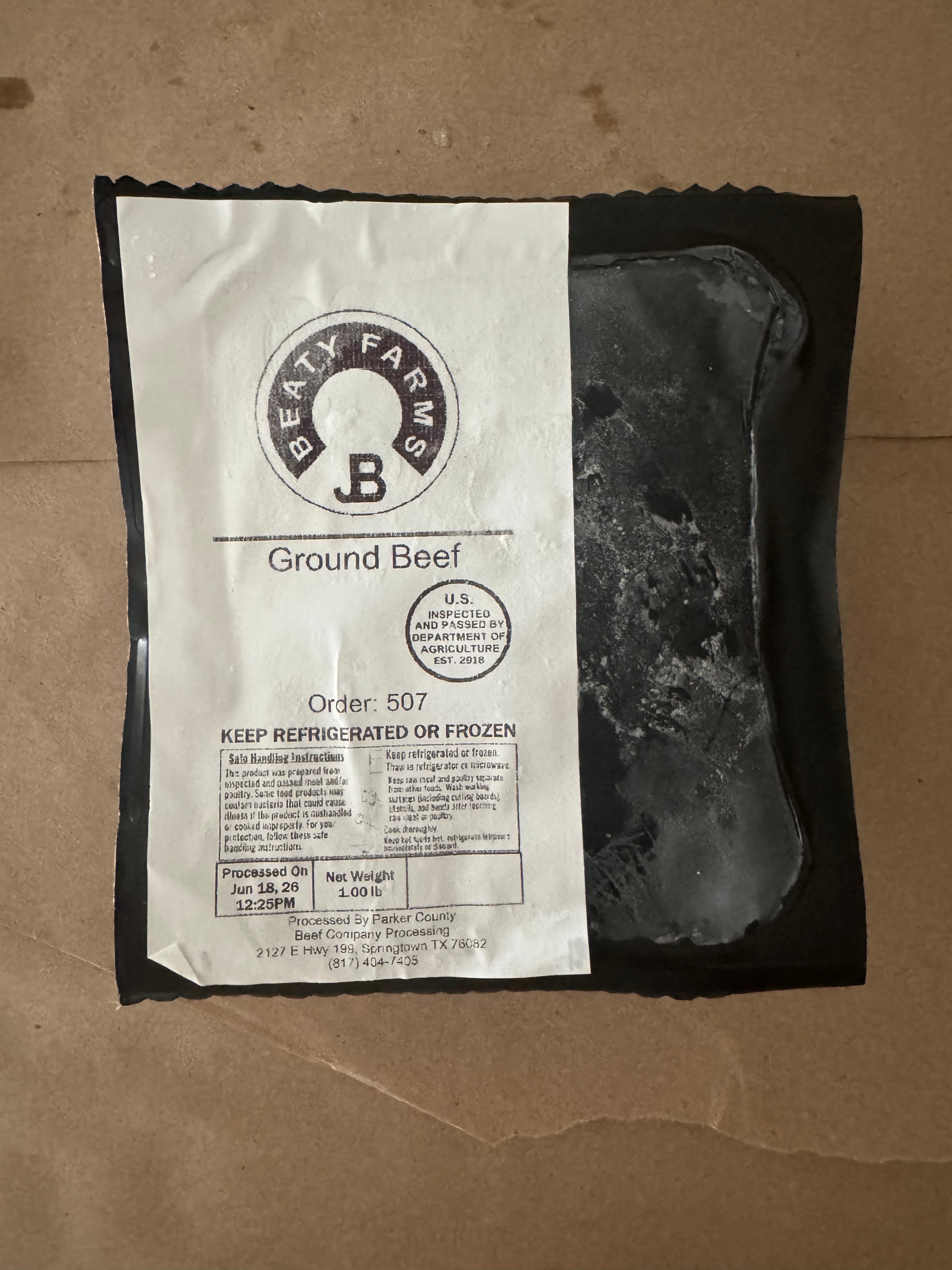 Lean Ground Brangus Beef (90/10) - 1lb
