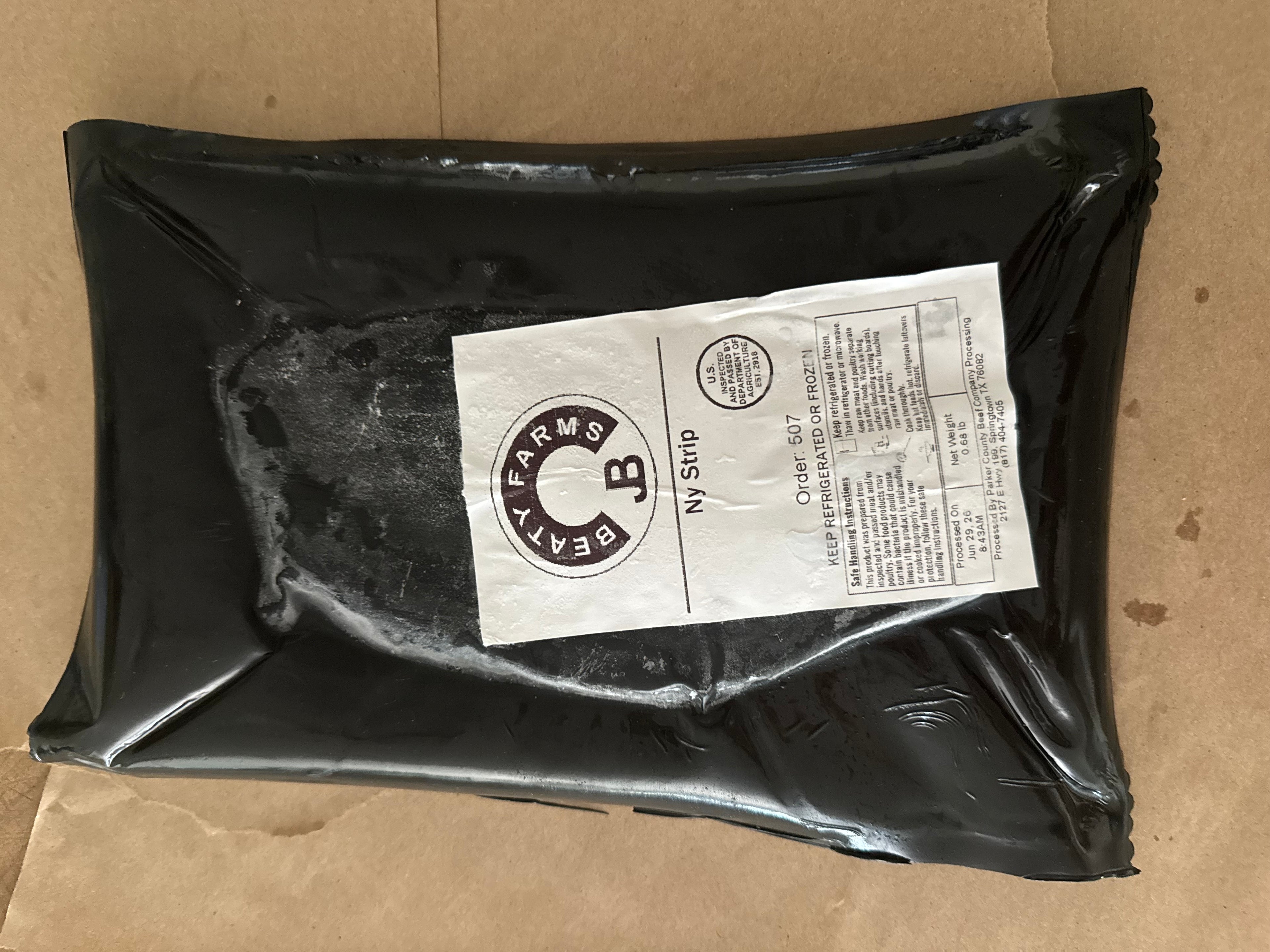 New York Strip Steak (~0.6-0.7lb)