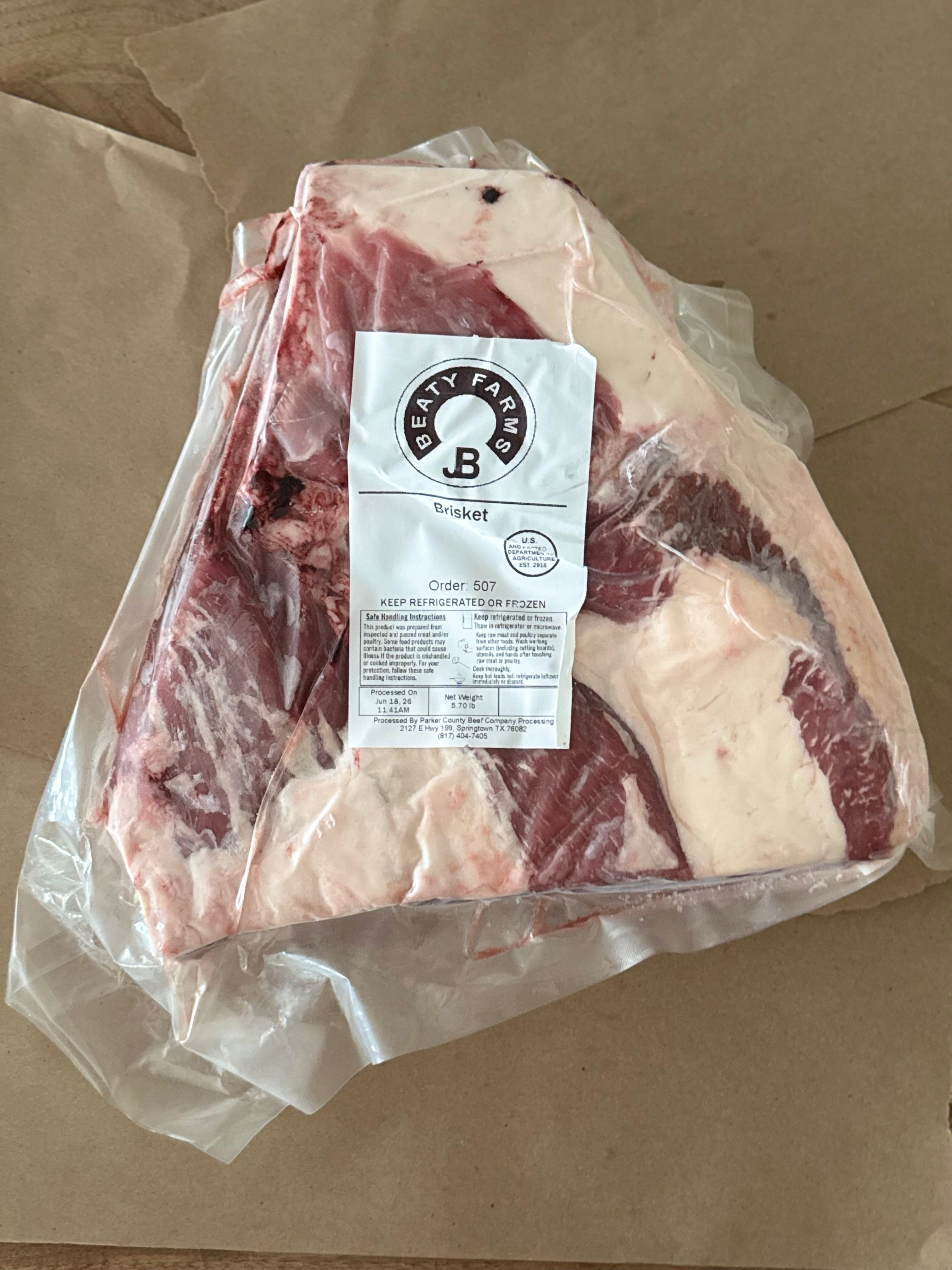 Brisket (~5.7lb)