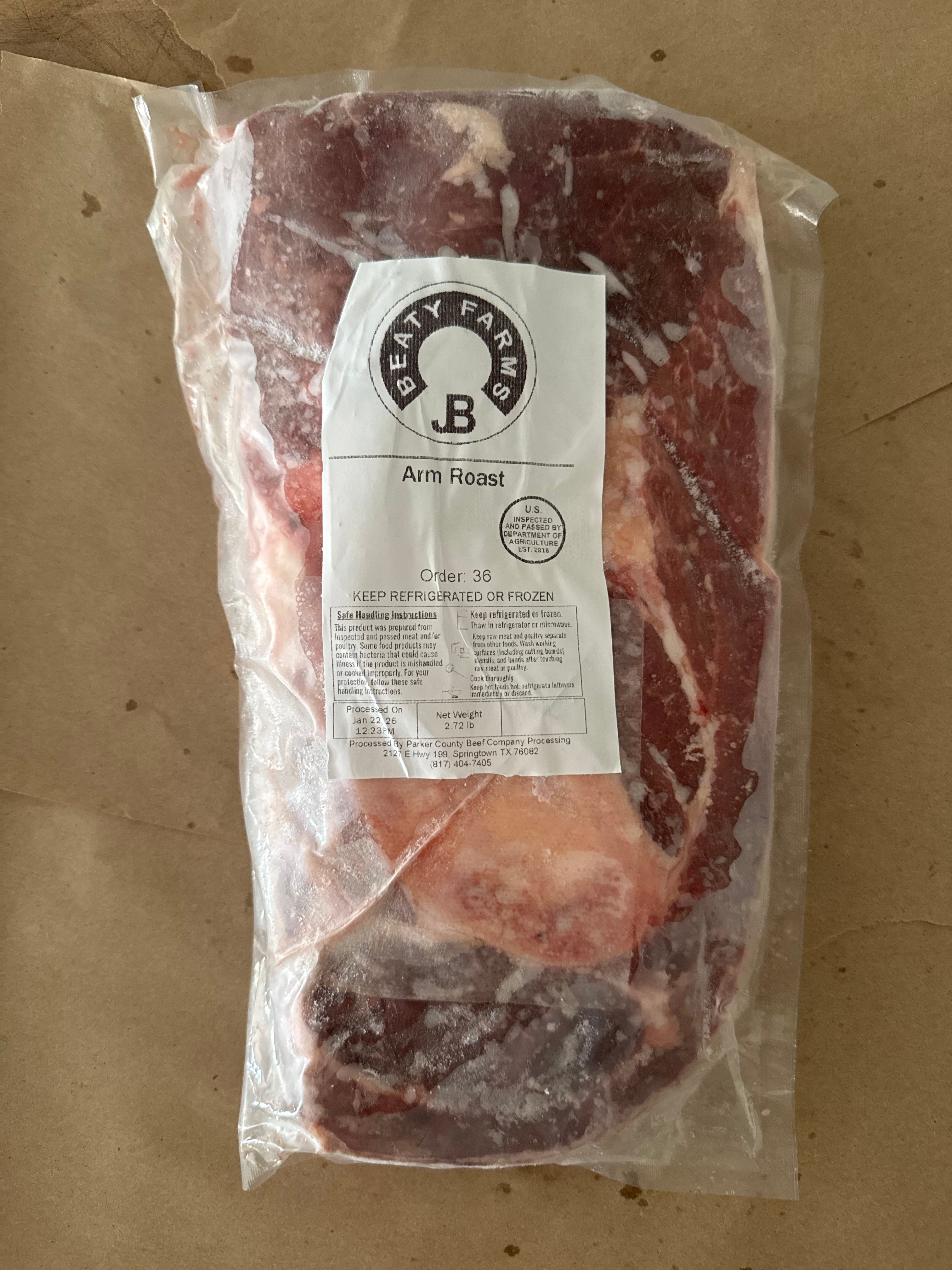 Bone-In Arm/Shoulder Roast (~2.6–2.75lb)