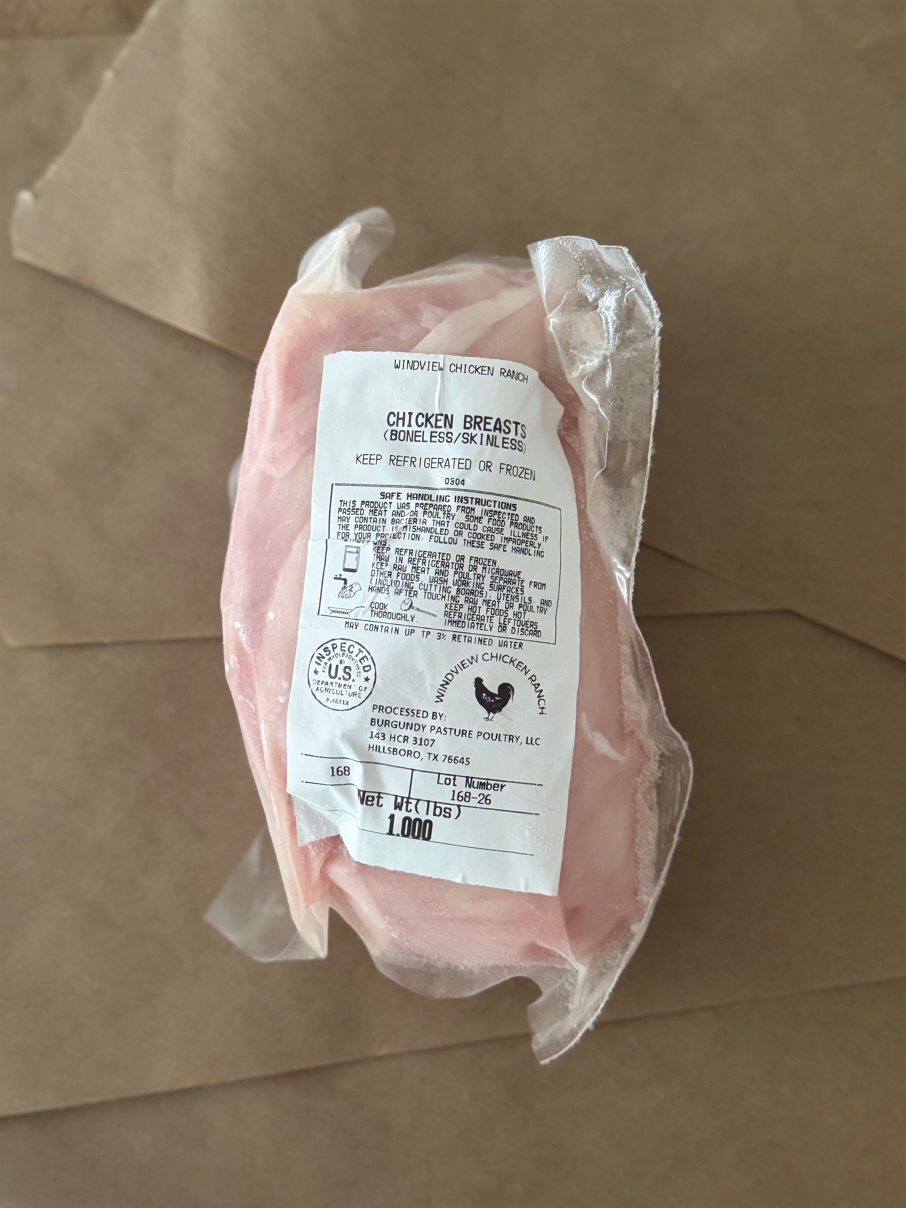 Pasture-Raised Boneless Skinless Chicken Breasts