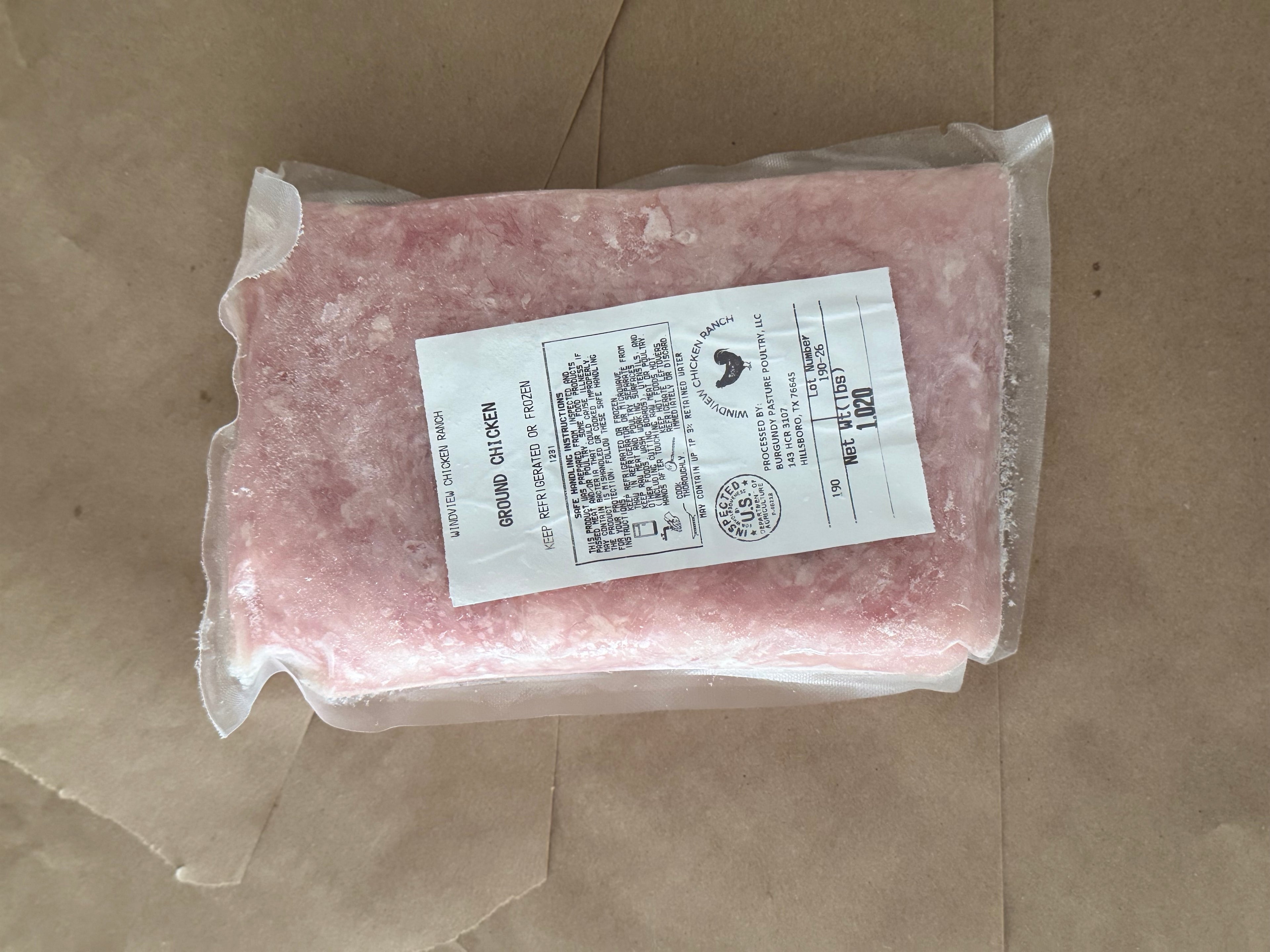 Pasture-Raised Ground Chicken