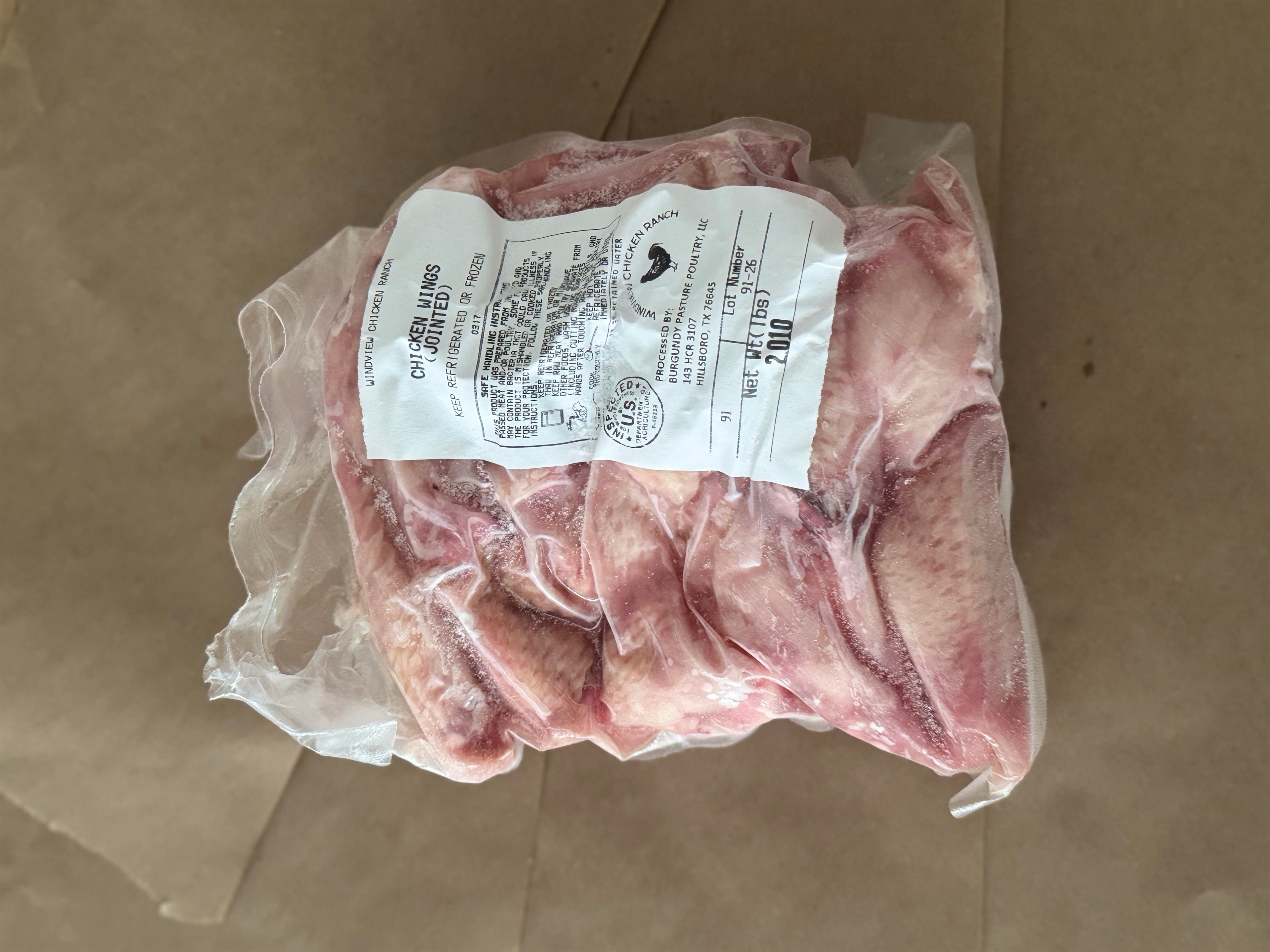 Pasture-Raised Jointed Party Wings, 20 Pieces