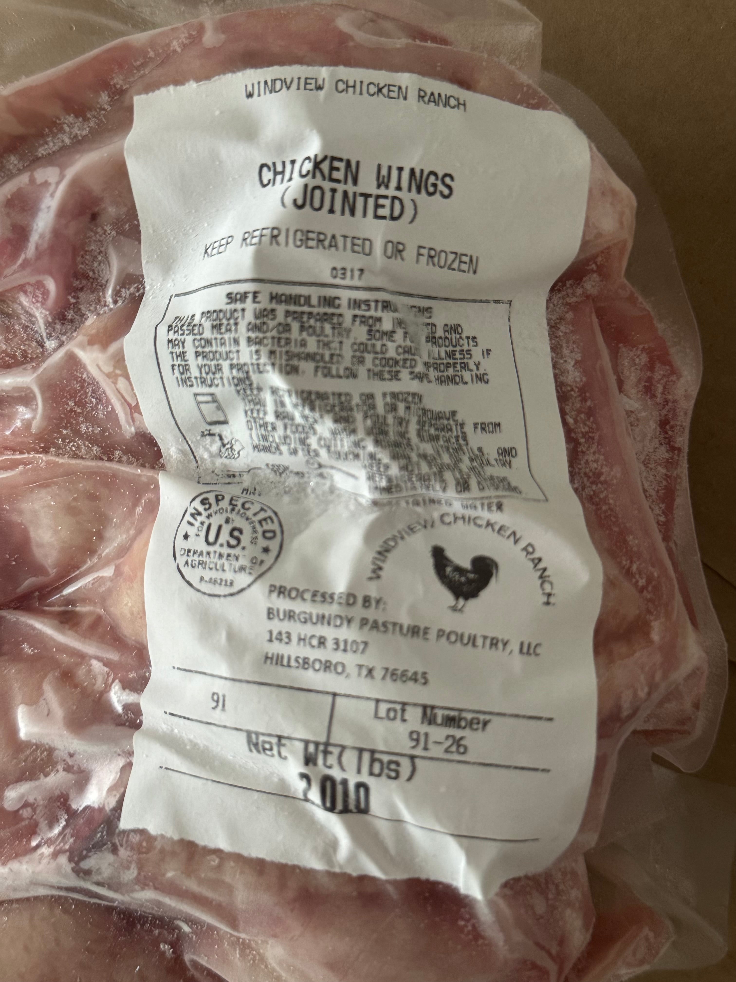 Pasture-Raised Jointed Party Wings, 20 Pieces