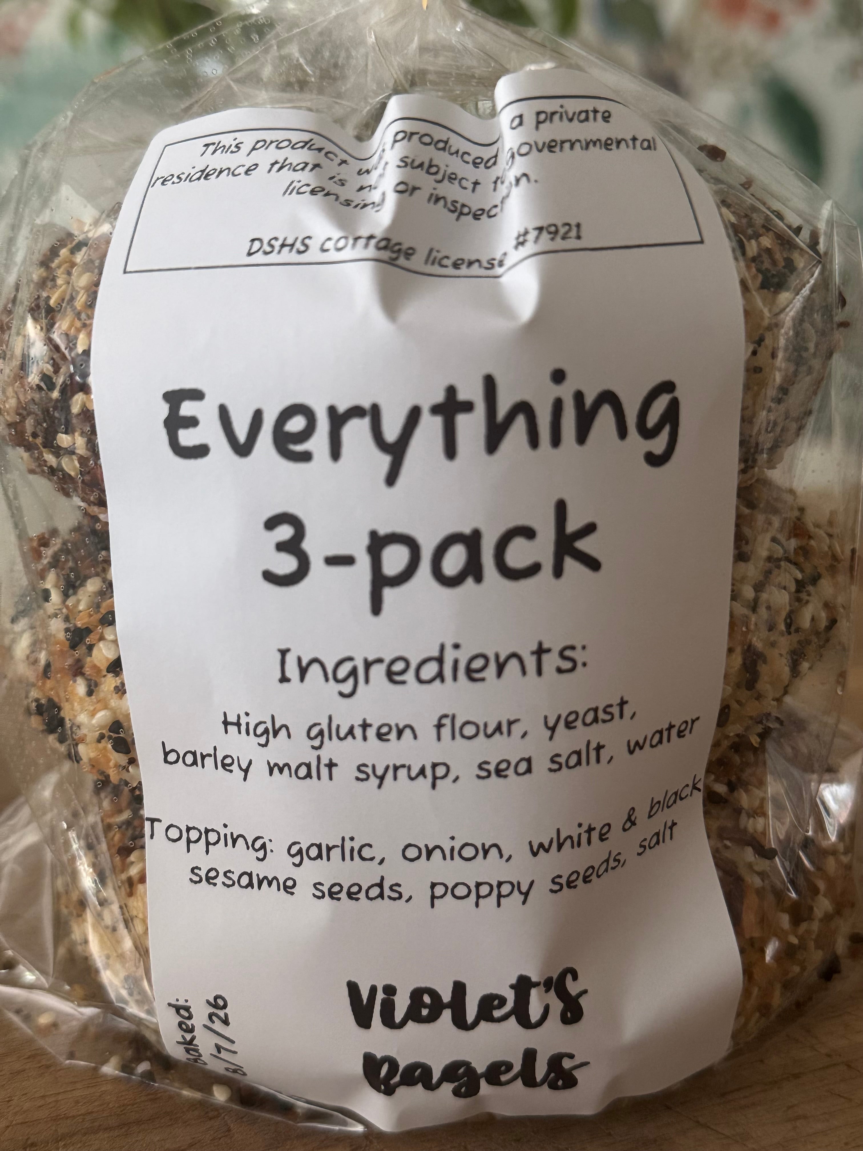 Original Bagels: Everything (3pk)