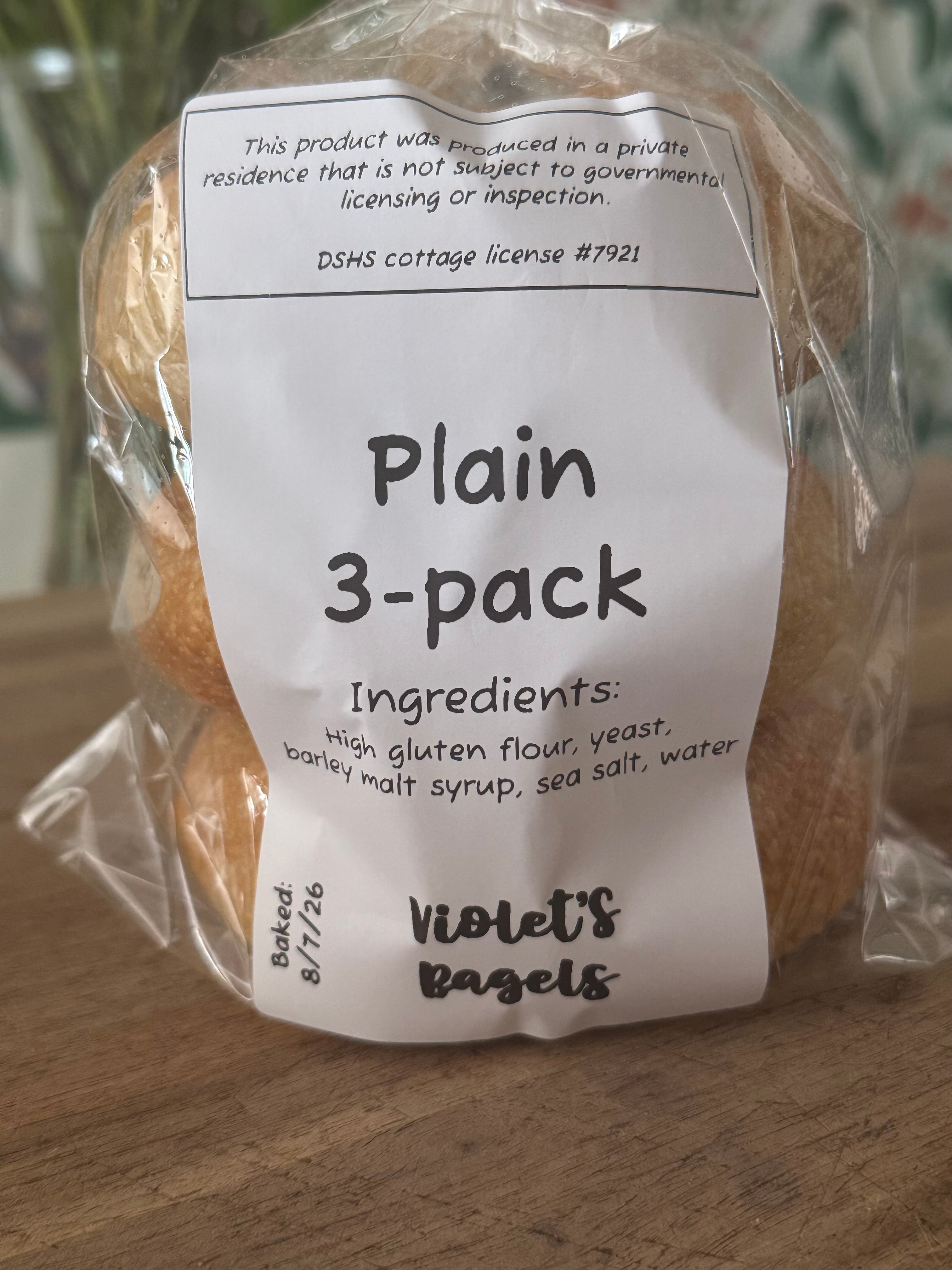 Original Bagels: Plain (3pk)