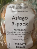 Specialty Bagels: Asiago (3pk)