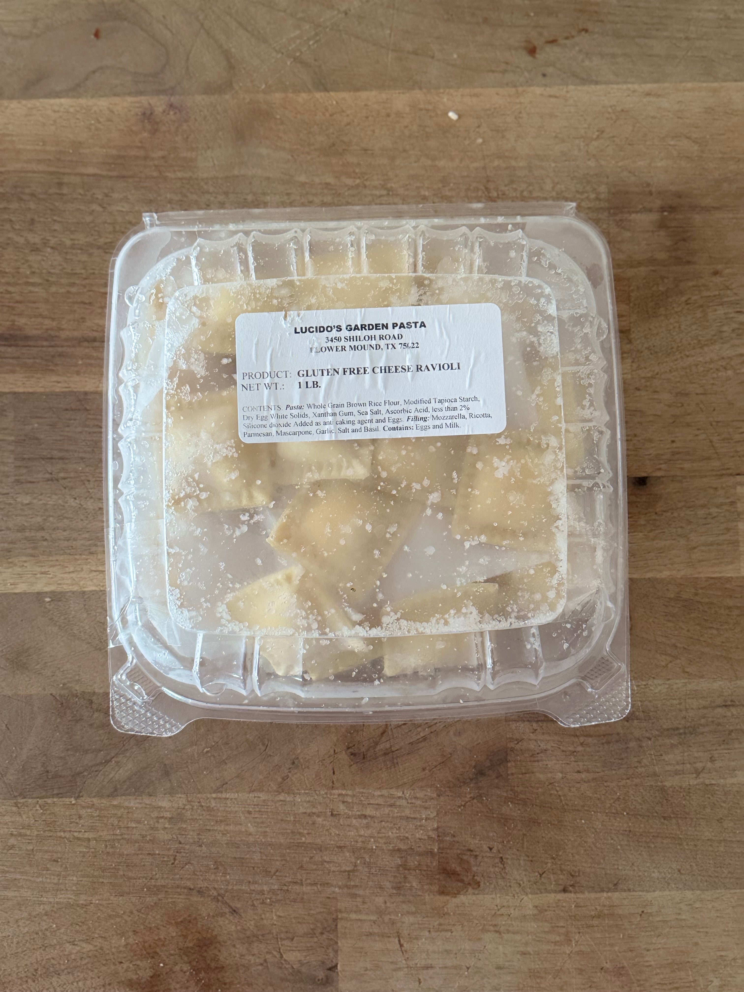 Gluten-Free Cheese Ravioli (Fresh, 1lb)
