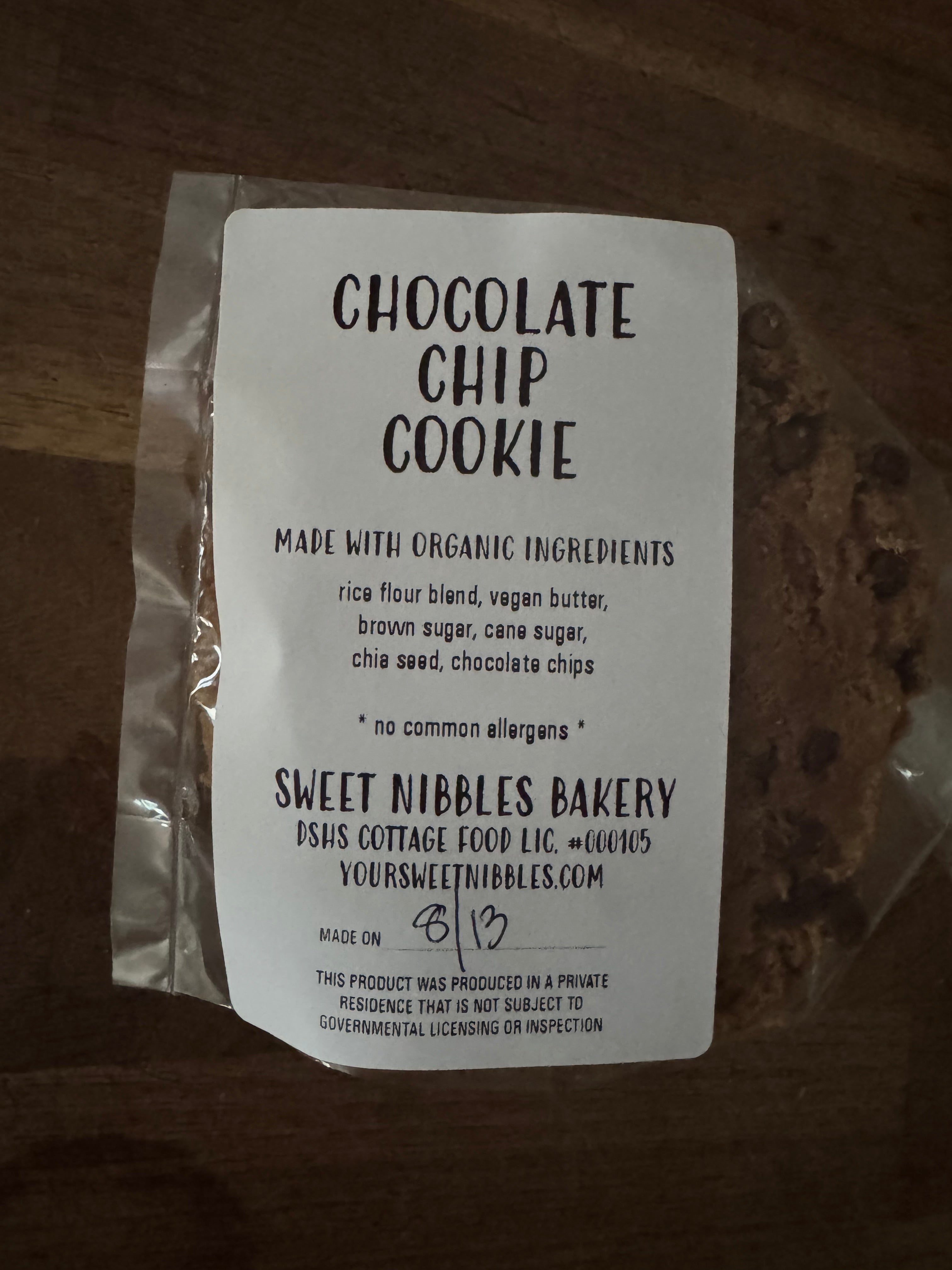 Allergen-Friendly Chocolate Chip Cookies