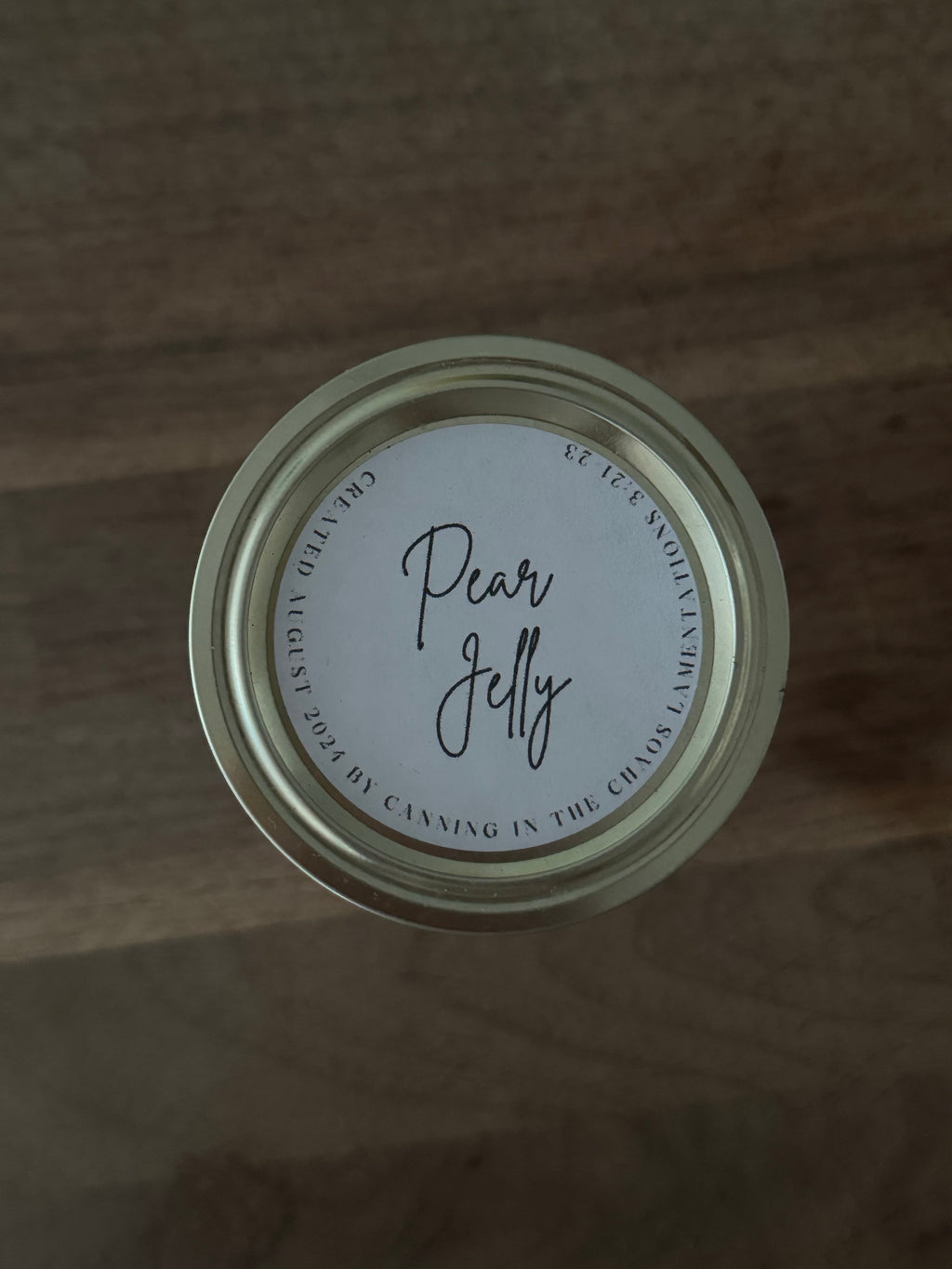 Pear Jelly (1/2 pint)