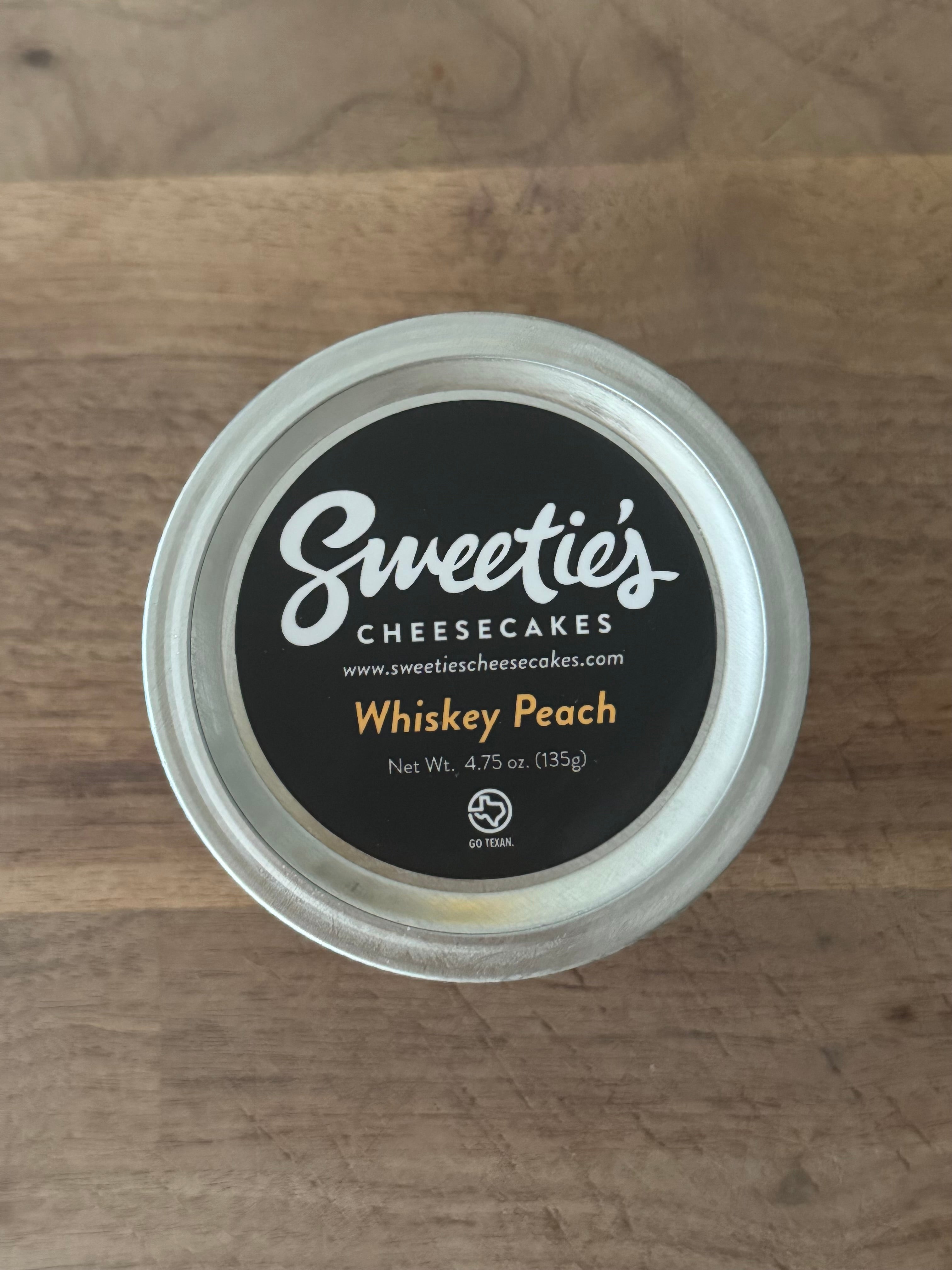 Whiskey Peach Cheesecake Jar