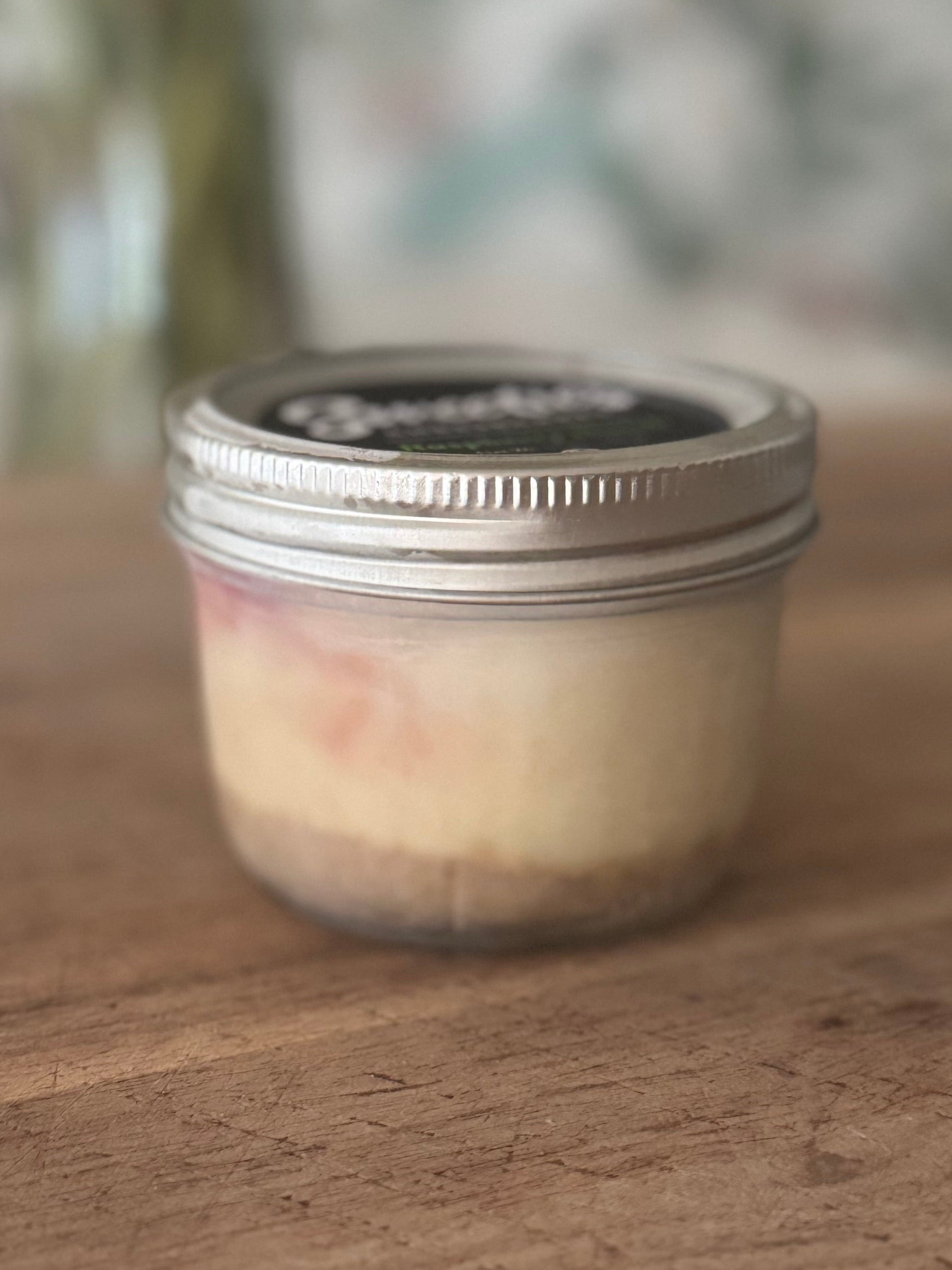 Raspberry Hatch Cheesecake Jar