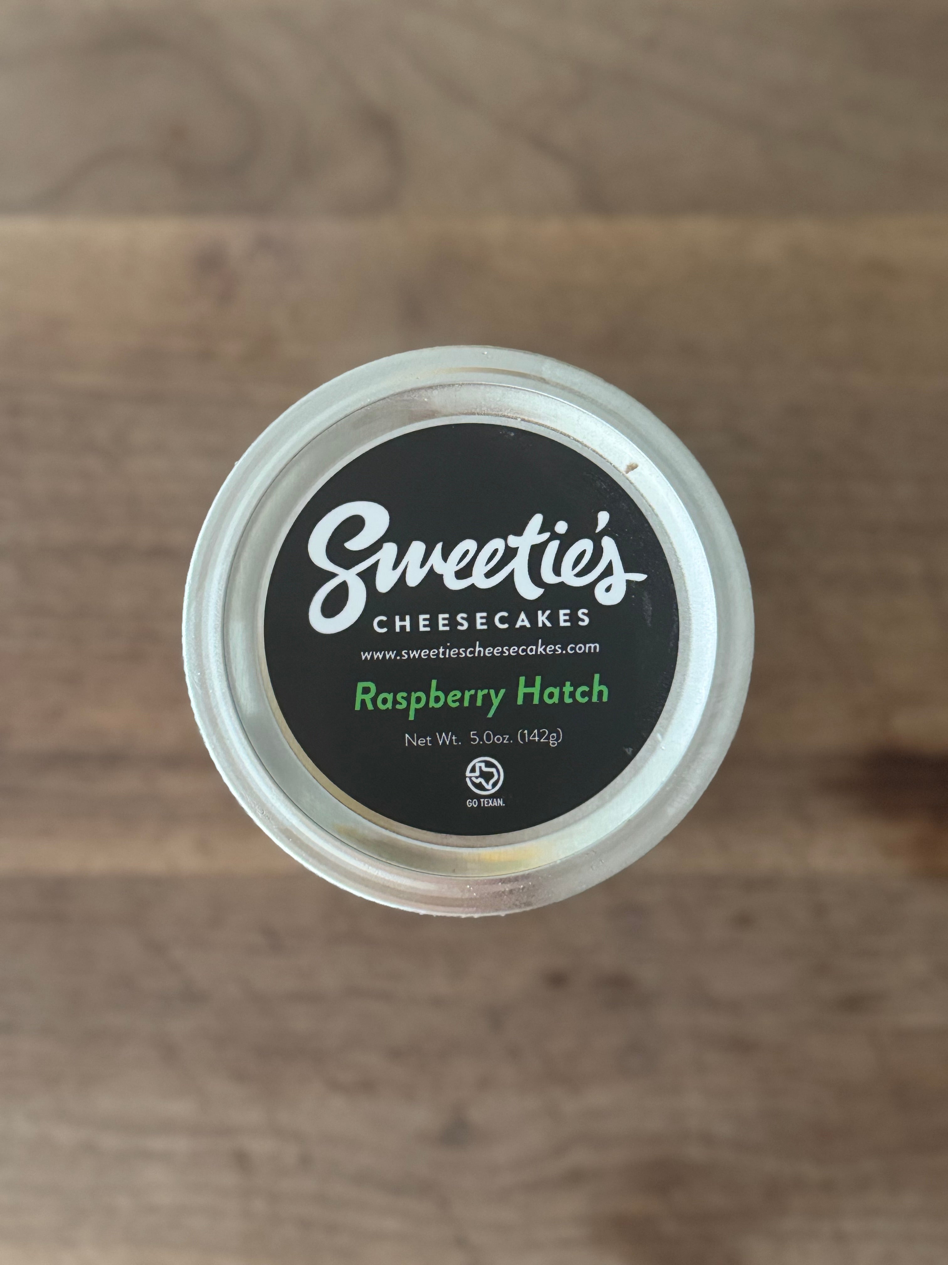 Raspberry Hatch Cheesecake Jar