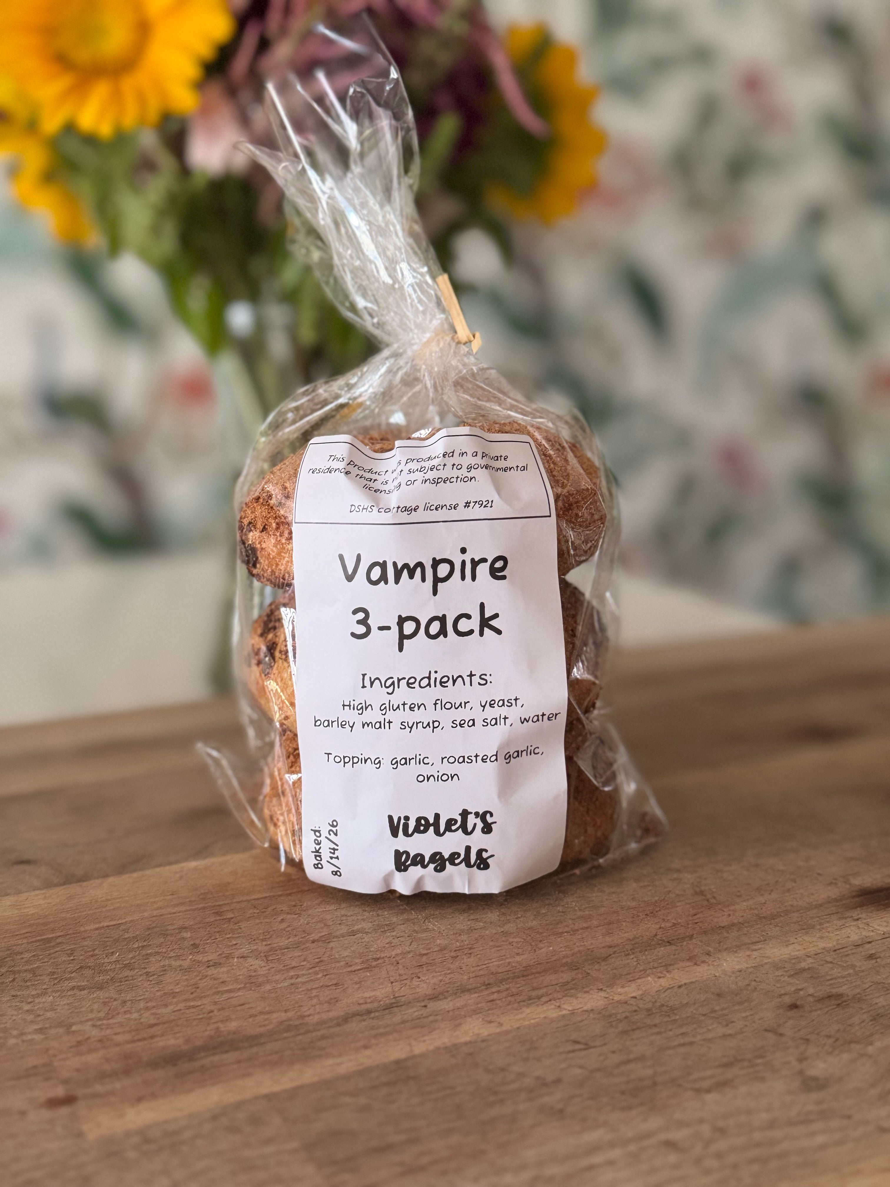Specialty Bagels: Vampire (3pk)