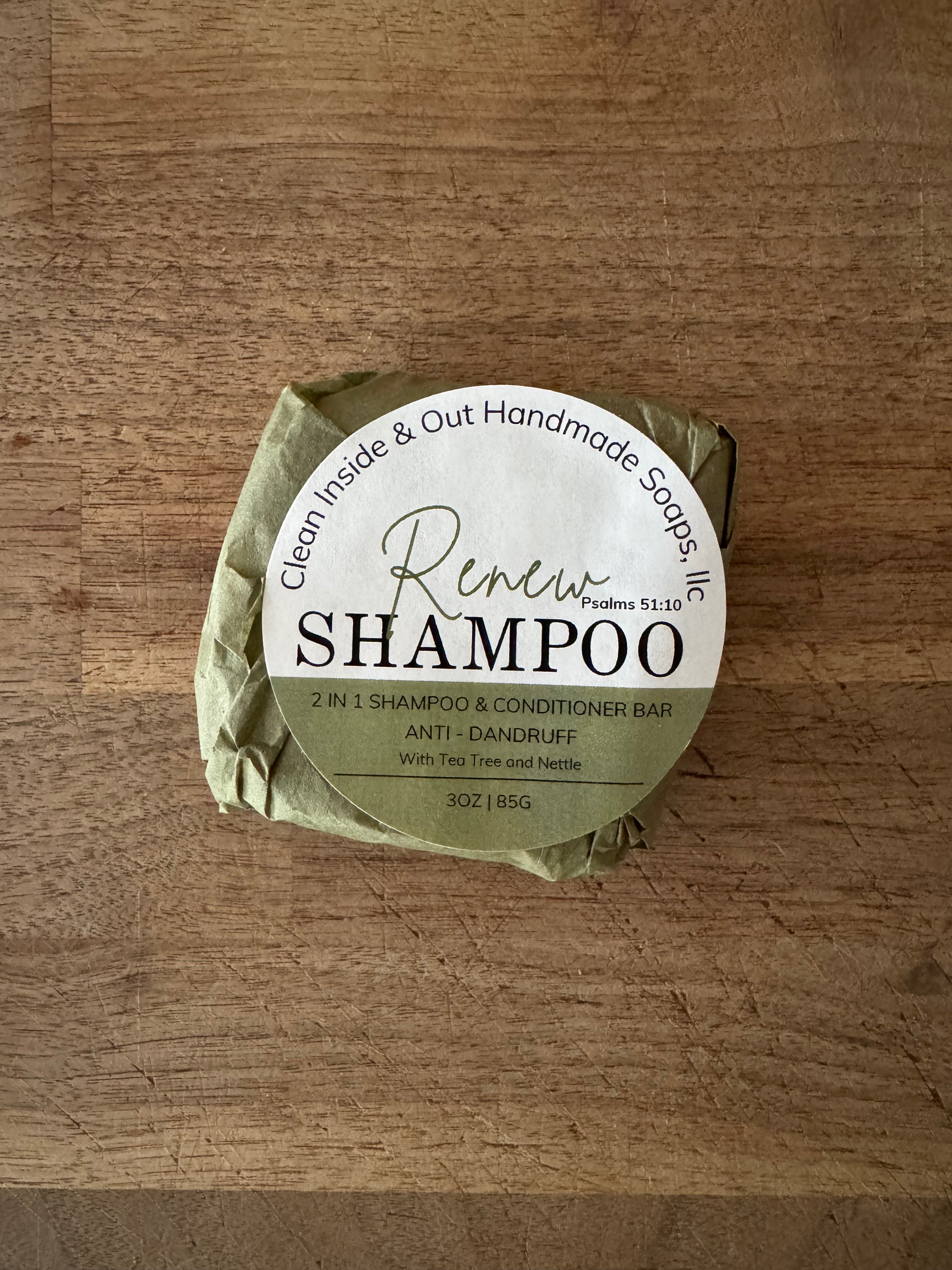 Renew Shampoo Bar (Anti-Dandruff)
