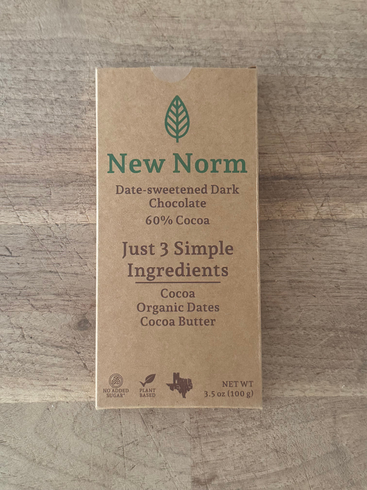 Date Sweetened Dark Chocolate (60%)