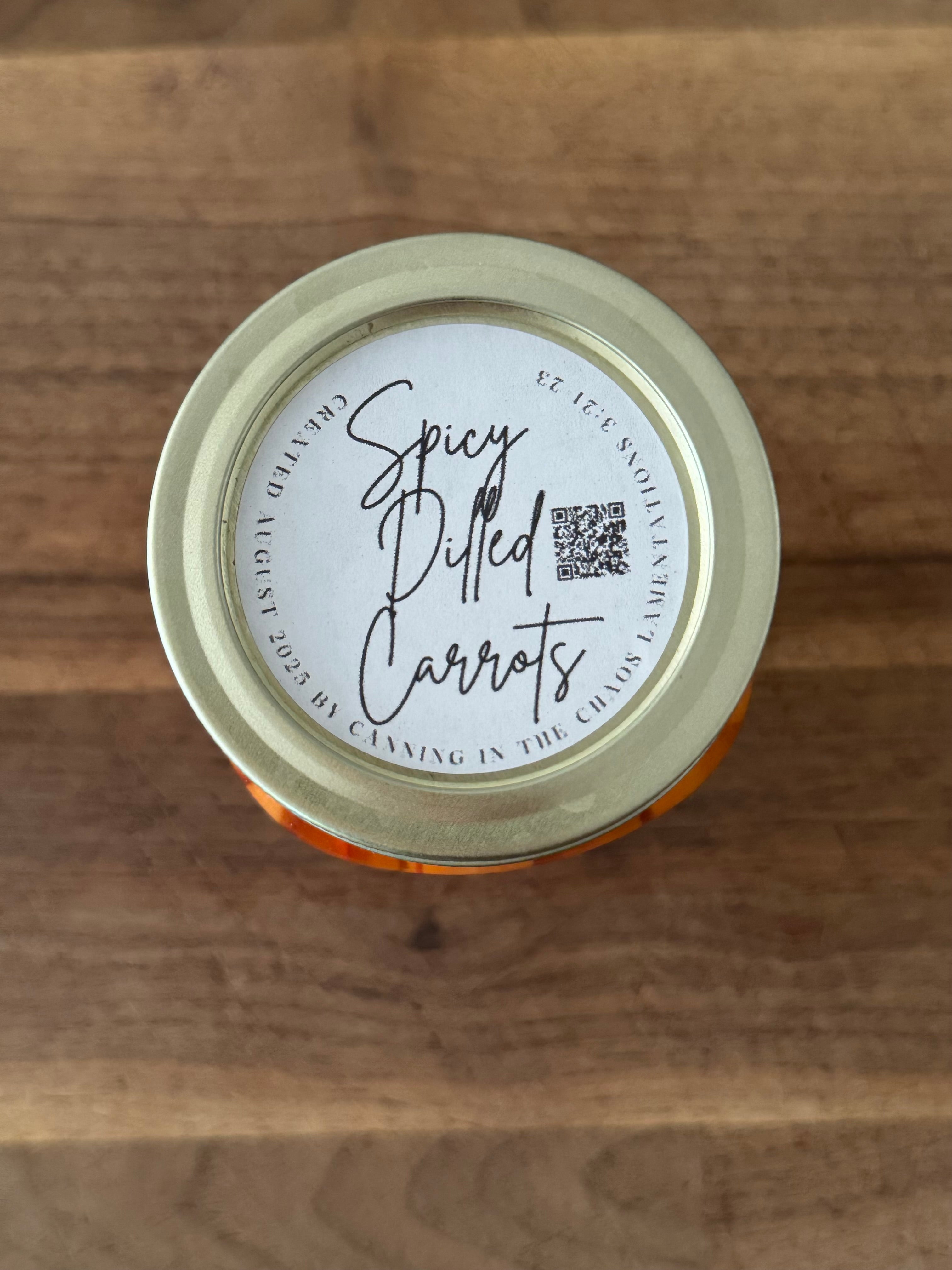 Spicy Dilled Carrots (pint)