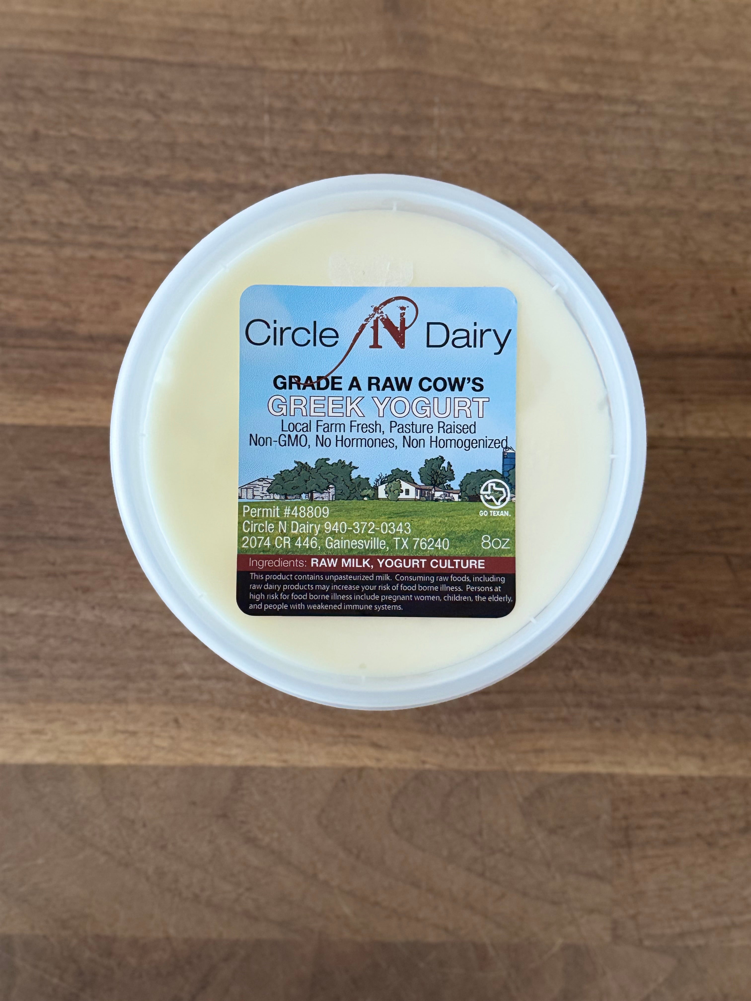 Raw Greek Yogurt (8oz)