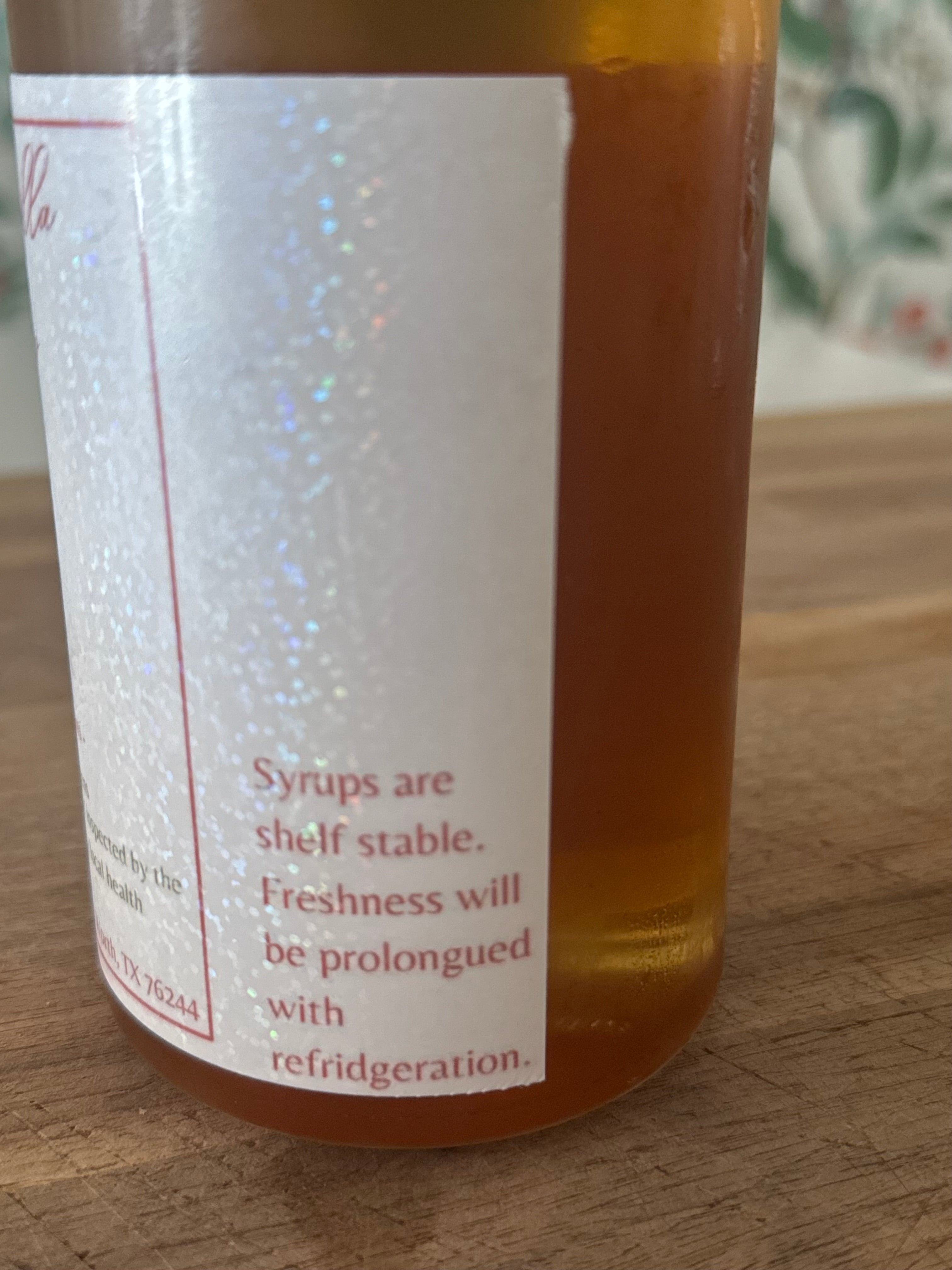 Homegrown Rosemary & Organic Vanilla Rich Syrup (17oz)