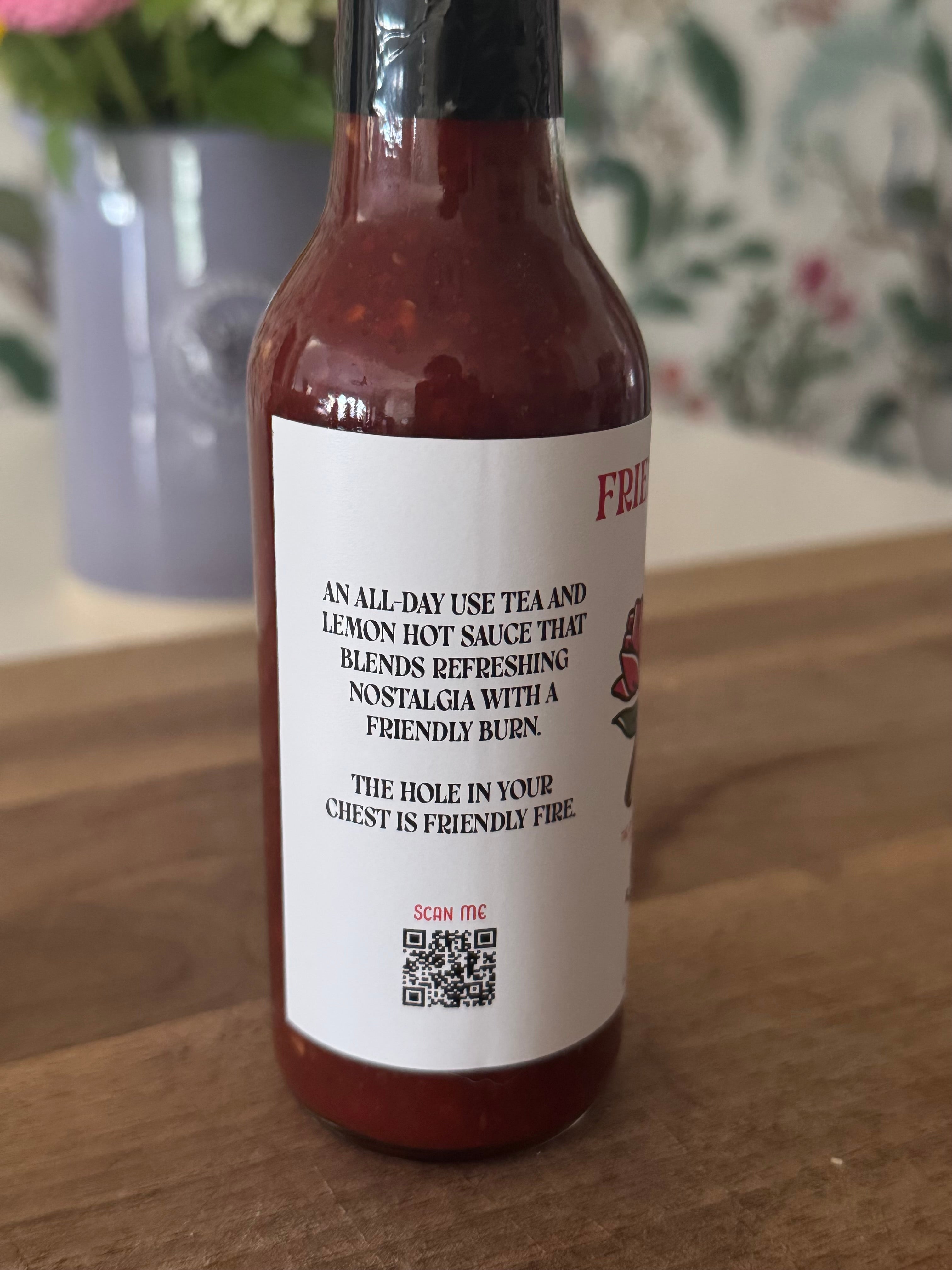 Friendly Fire Tea & Lemon Hot Sauce (5oz)