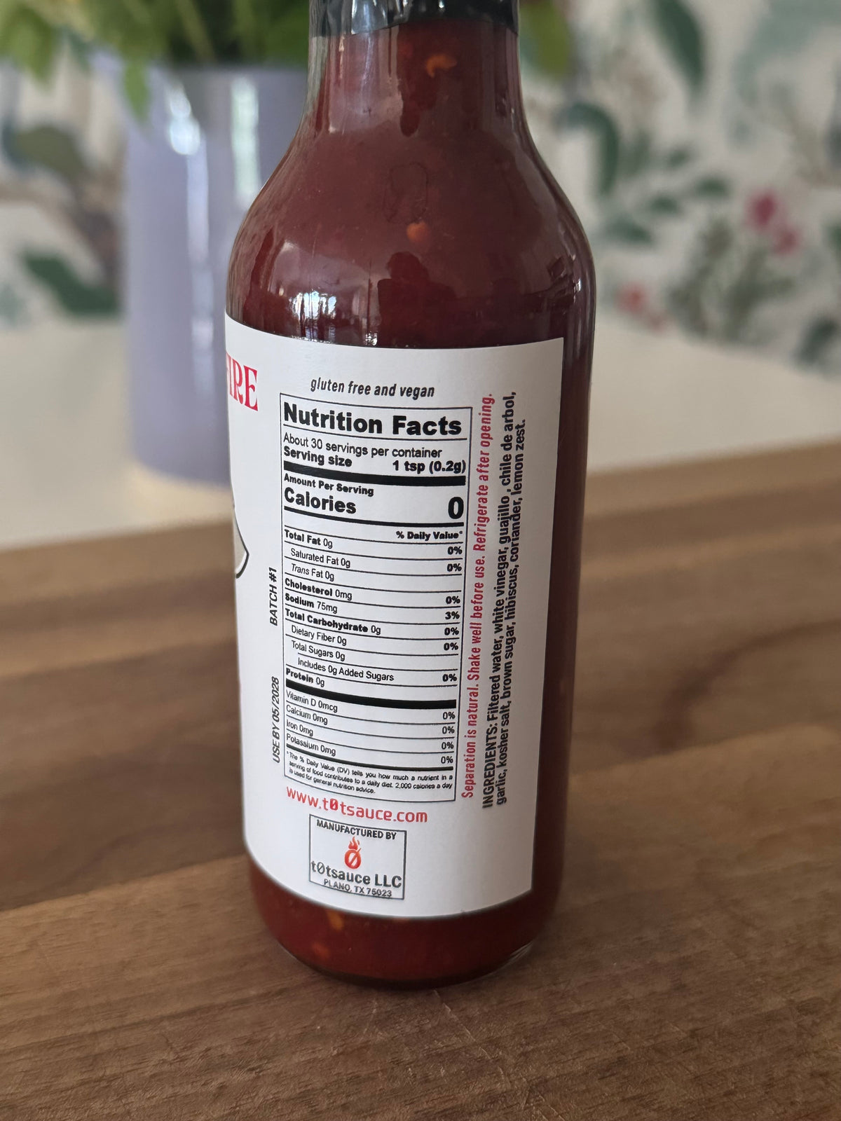 Friendly Fire Tea & Lemon Hot Sauce (5oz)