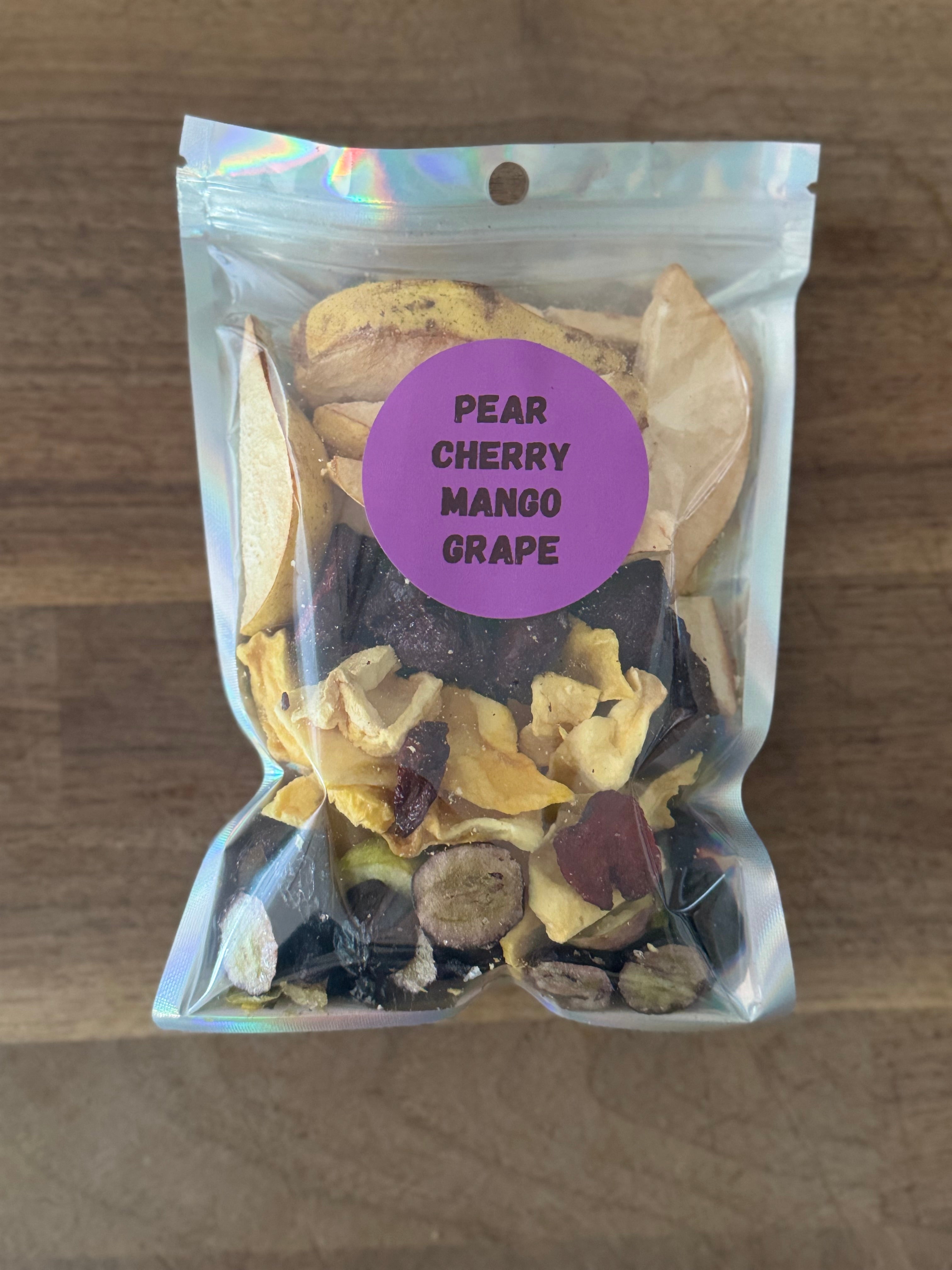 Pear, Cherry, Mango & Grape Freeze-Dried Fruit Blend
