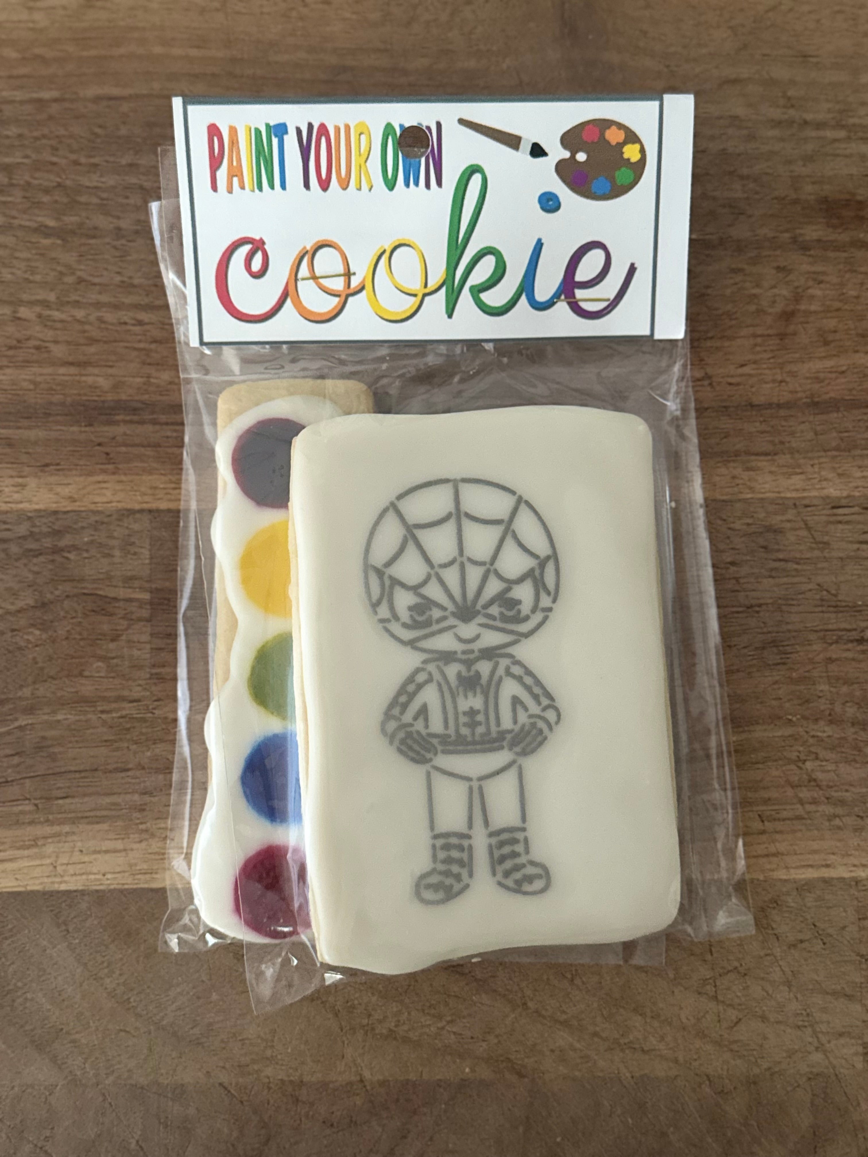 Spider-Man Paint-Your-Own Cookie