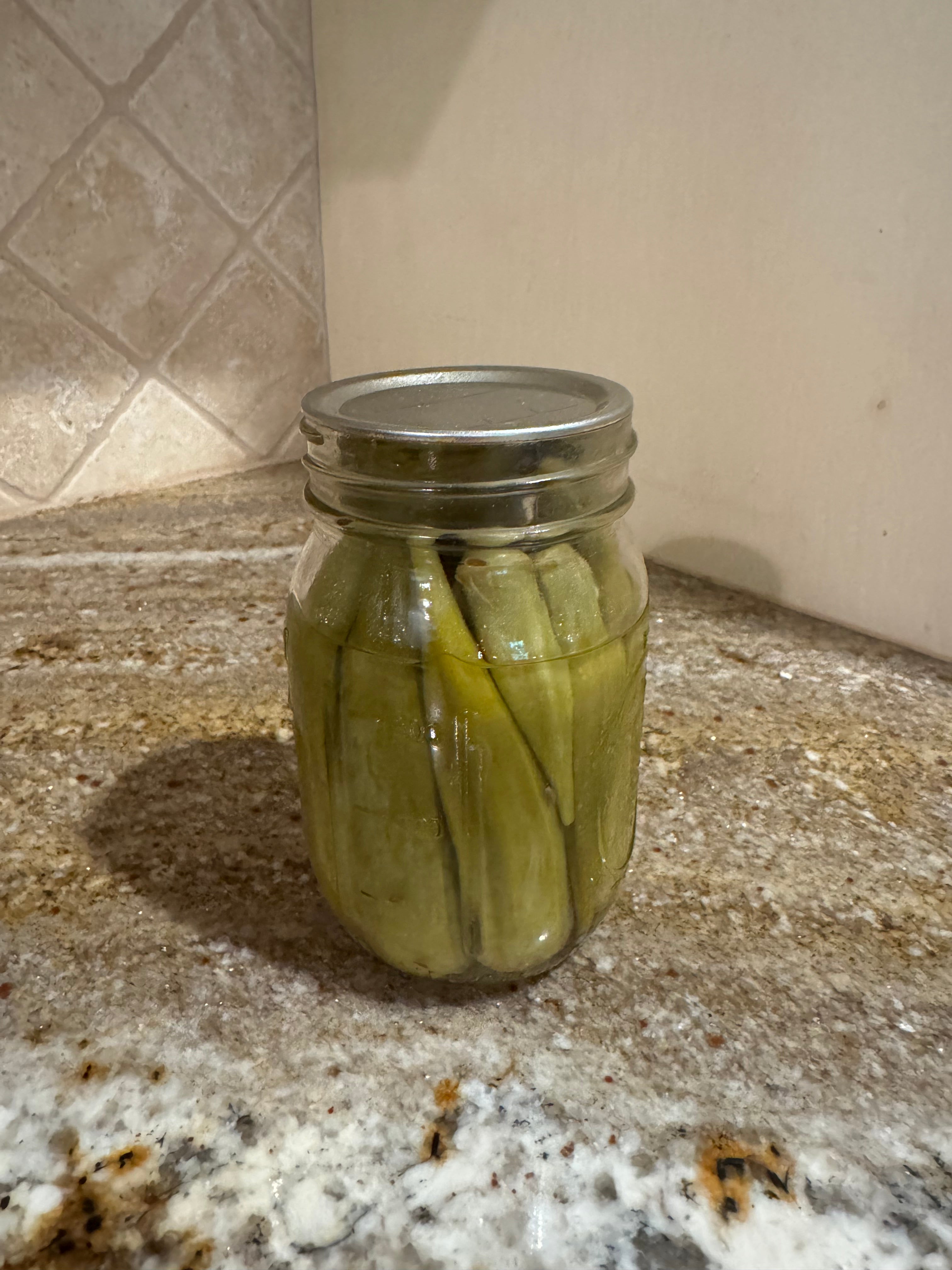 Spicy Pickled Okra (pint)