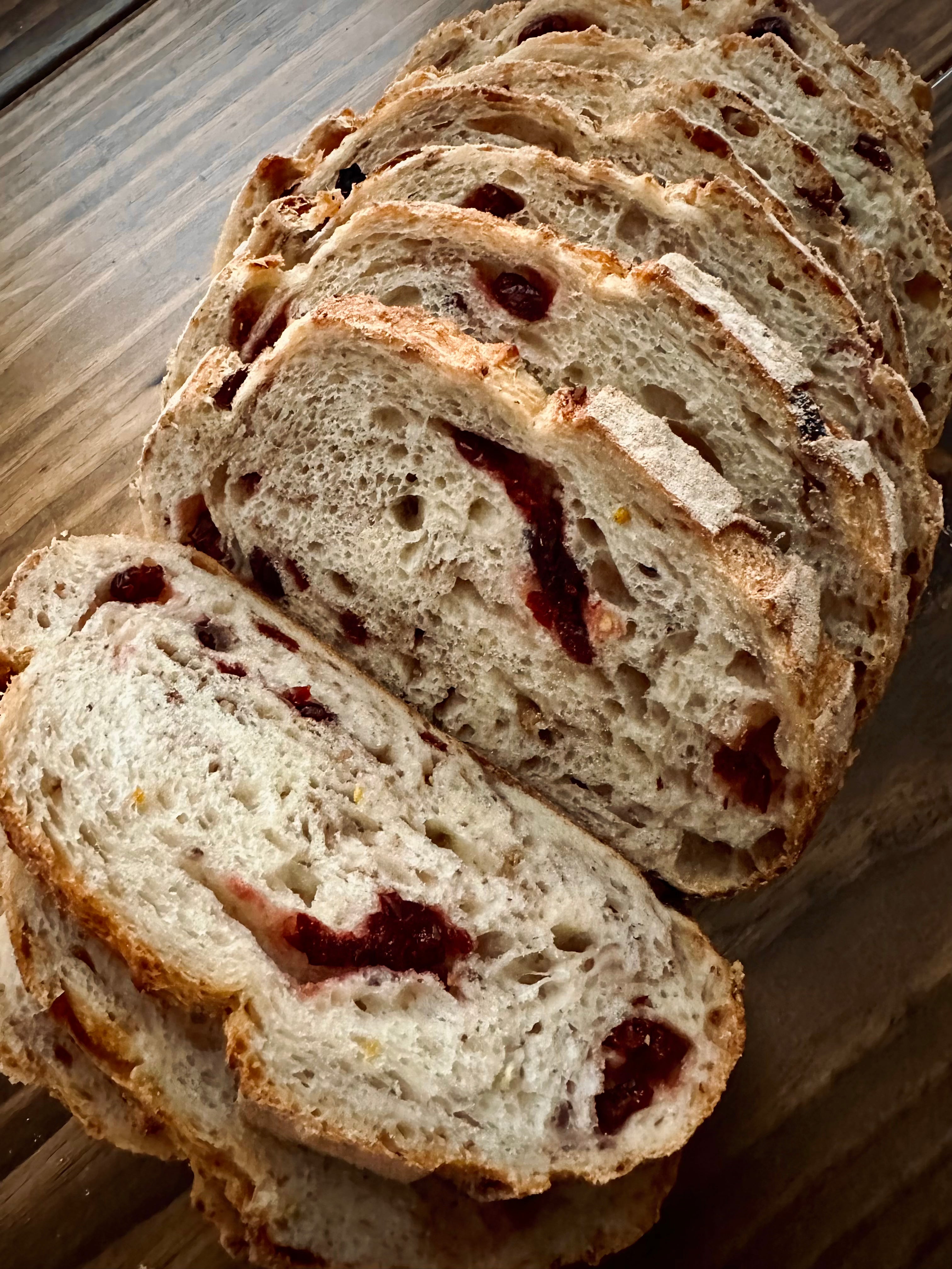 Orange Cranberry Pecan Sourdough Loaf