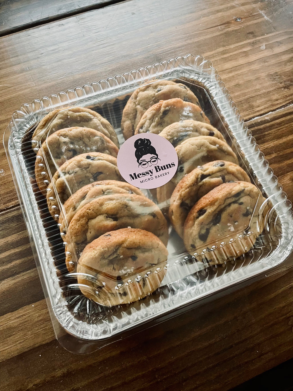 Dark Chocolate Sea Salt Sourdough Cookies