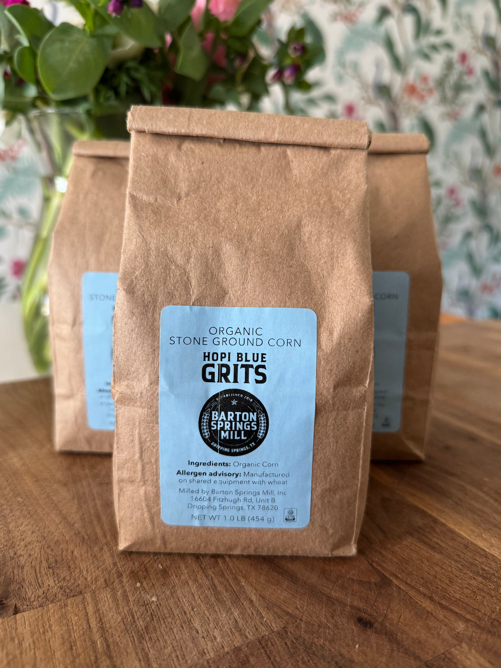 Organic Hopi Blue Grits (1lb)